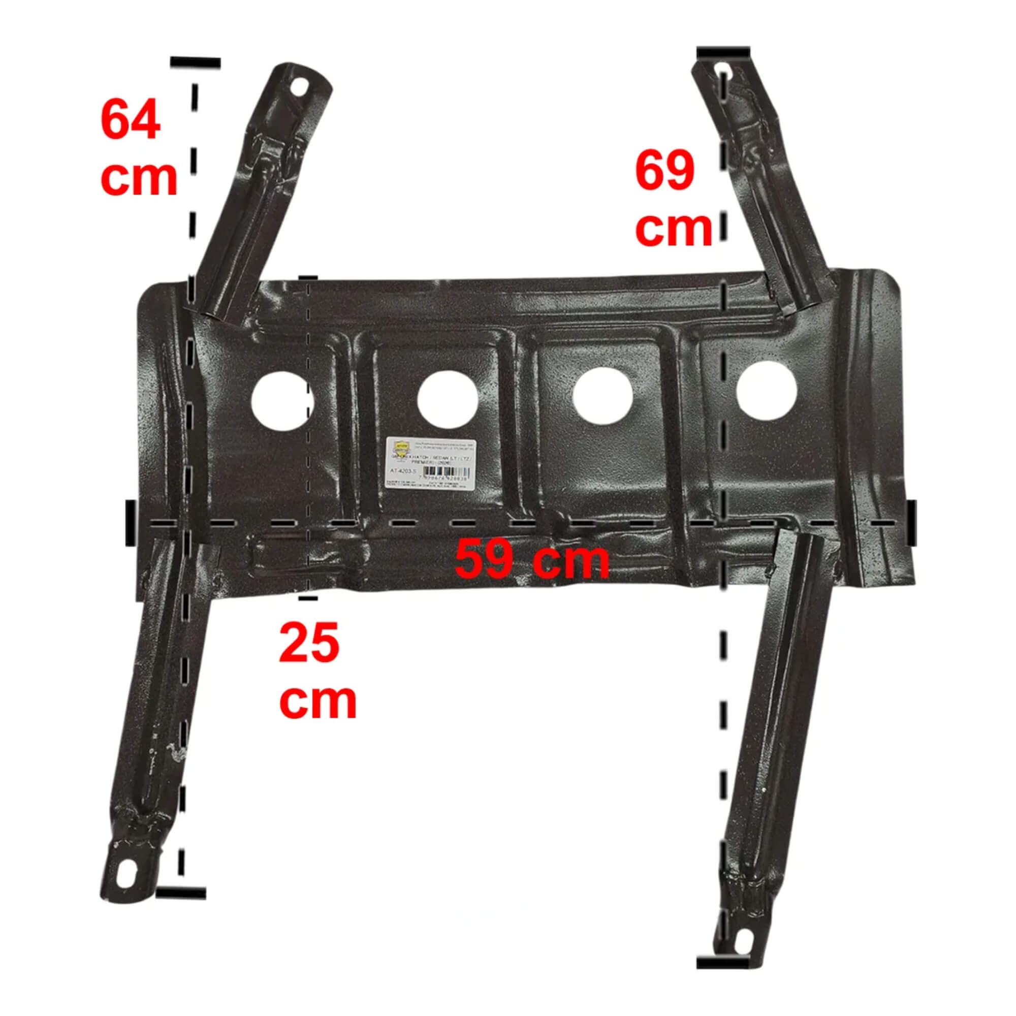 Protetor de Cárter Motor Aço Chevrolet Onix Turbo 2026 Atos - AT-4203S