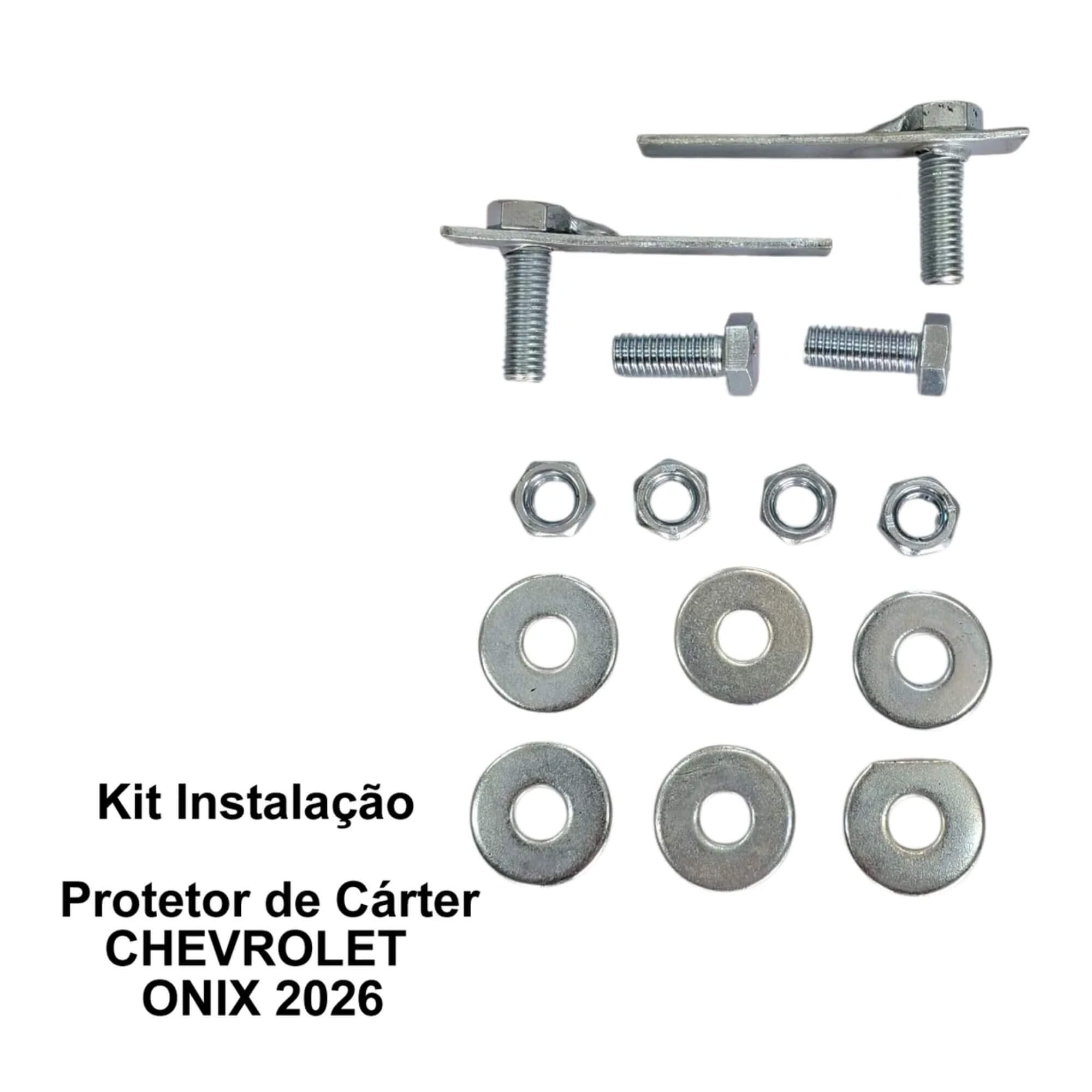 Protetor de Cárter Motor Aço Chevrolet Onix Turbo 2026 Atos - AT-4203S