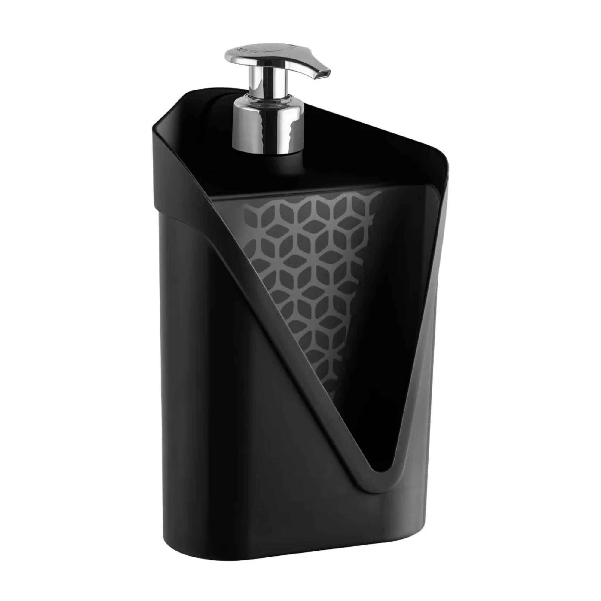 Dispenser Click Preto de Plástico 500ml UZ Utilidades - UZ435-PR