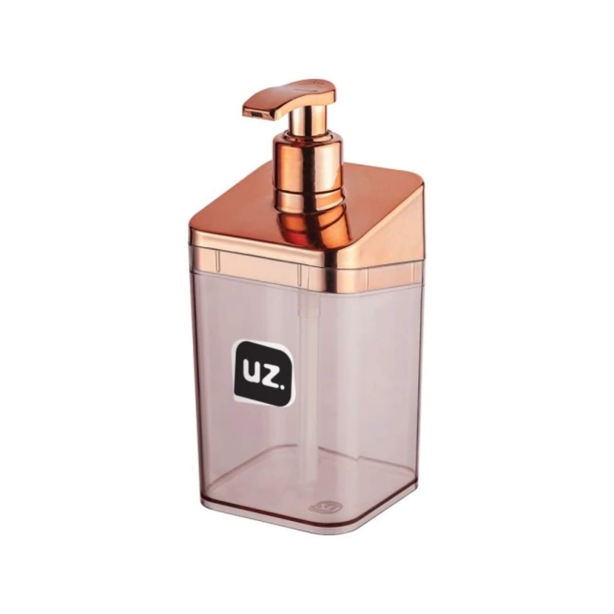 Porta Sabonete Líquido Slim Metalizado Rose UZ Utilidades - UZ545-ROSE