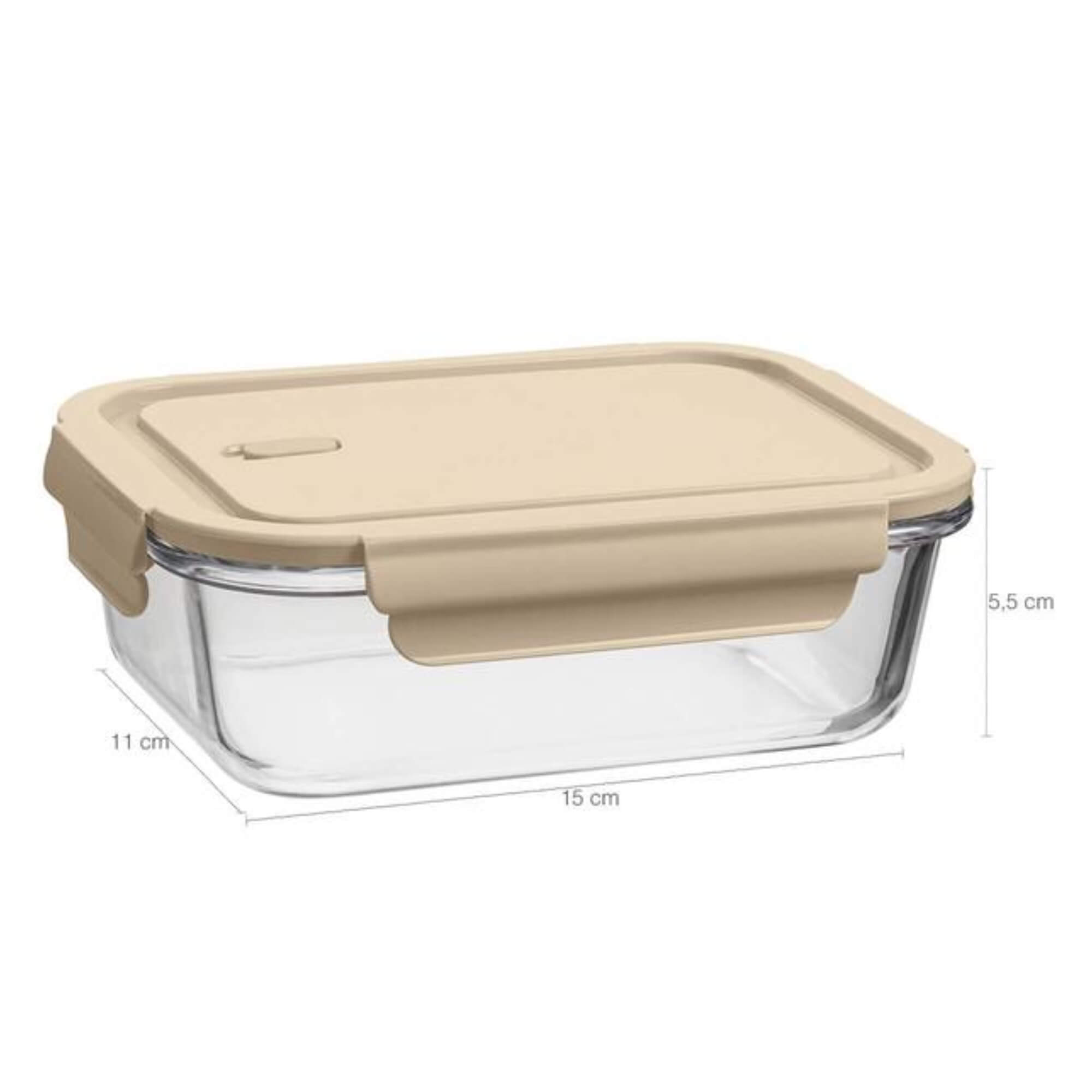 Pote de Vidro Borossilicato Capuccino 410ml UZ Utilidades - UZ7044-CAP