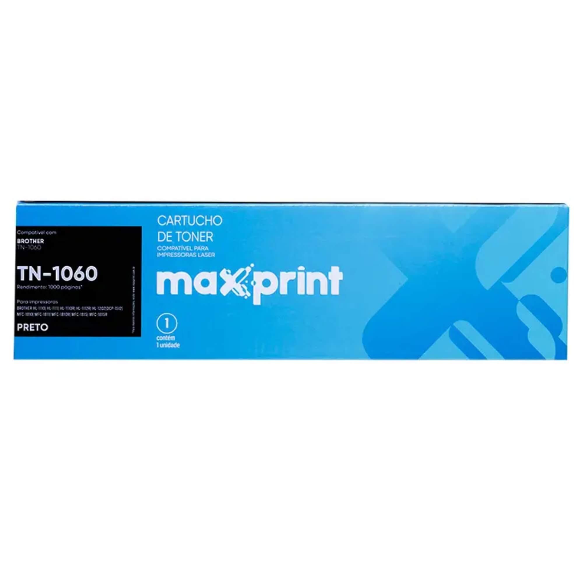 Cartucho de Toner Compatível com Brother TN-1060 Maxprint - 5612948