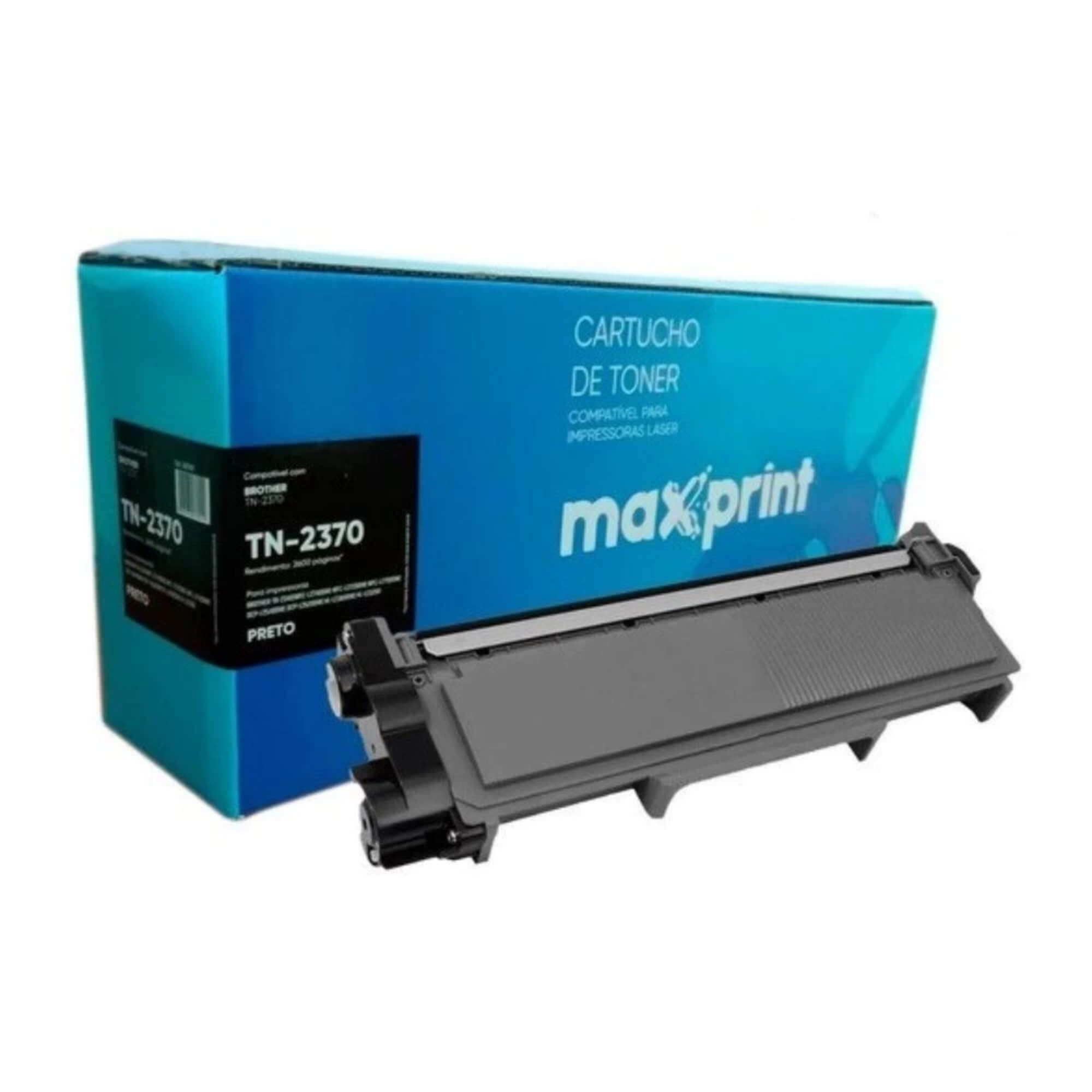 Cartucho de Toner TN-2370 Preto Compatível com Brother Maxprint - 5613911