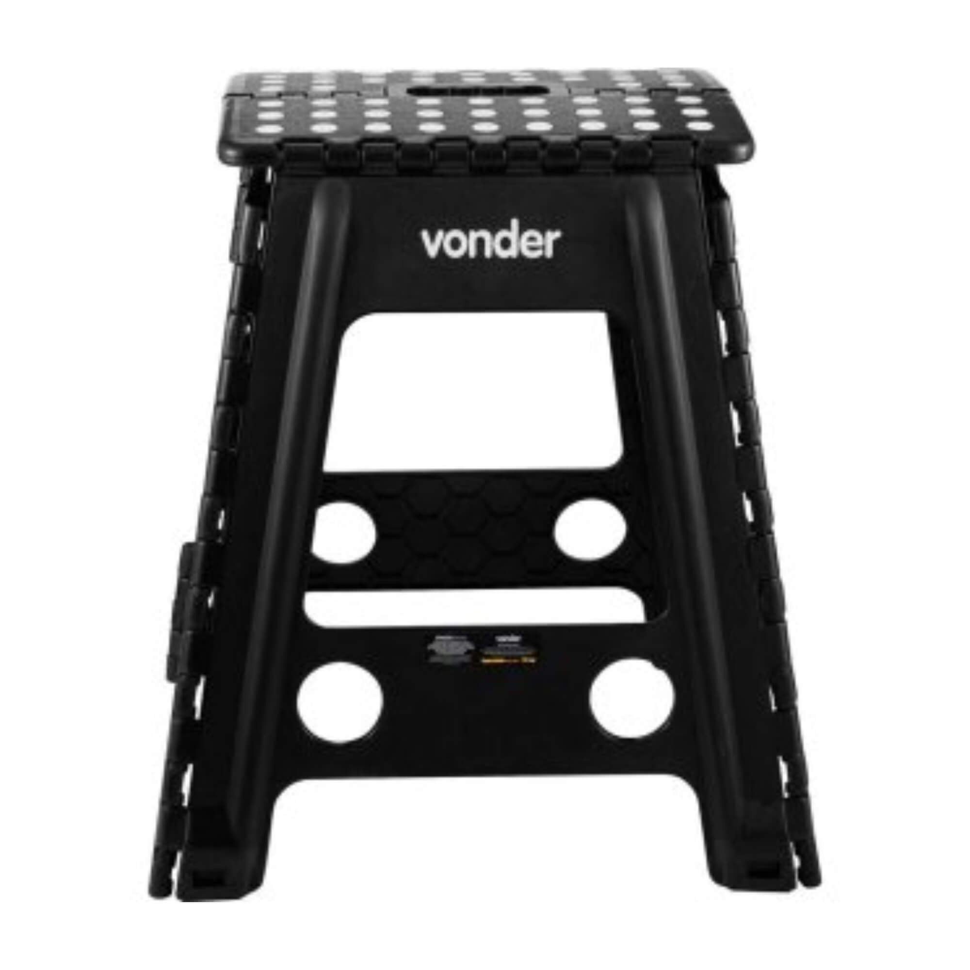 Banqueta Plástica Dobrável 450mm 150kgf Antiderrapante com Alça Vonder - 3540045002