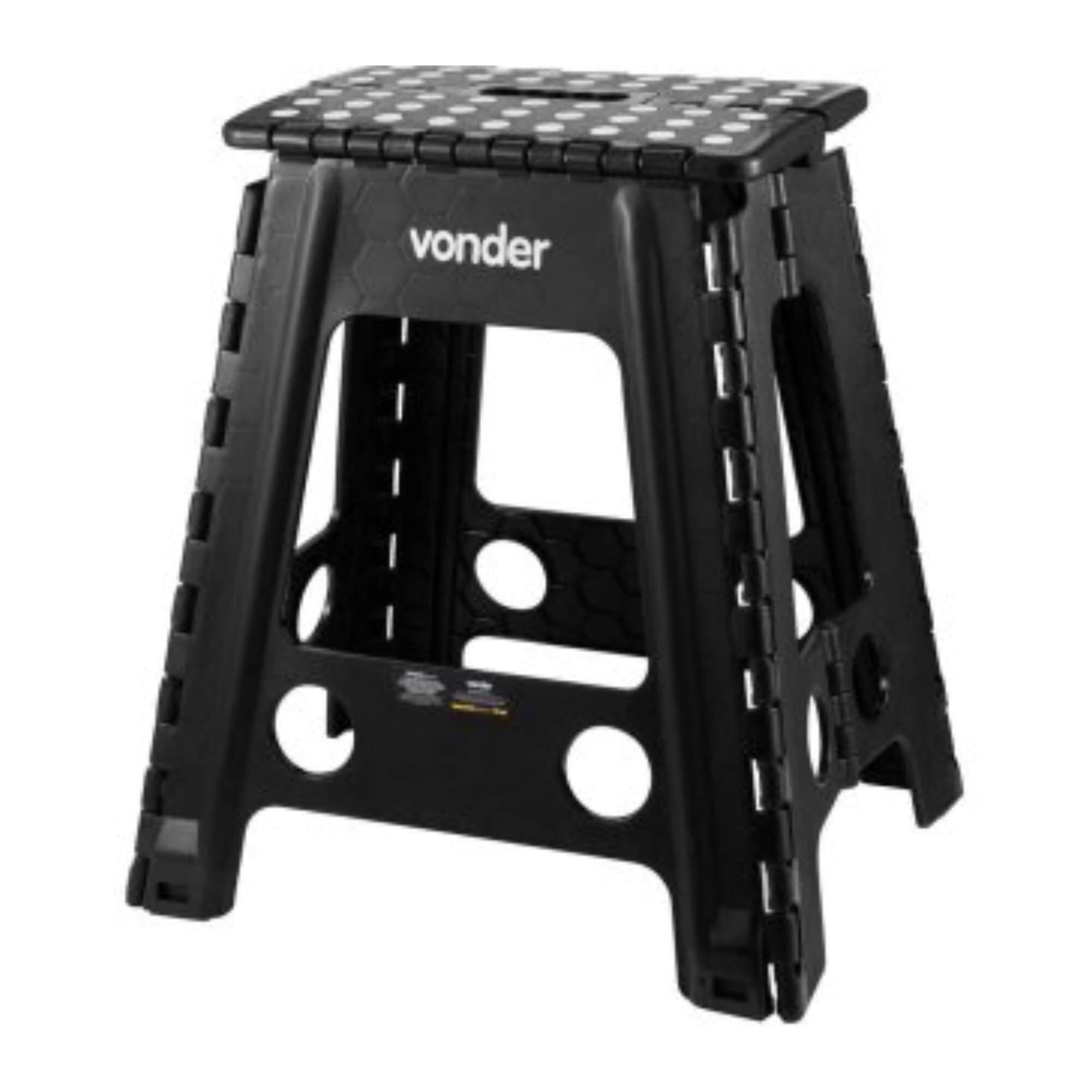 Banqueta Plástica Dobrável 450mm 150kgf Antiderrapante com Alça Vonder - 3540045002