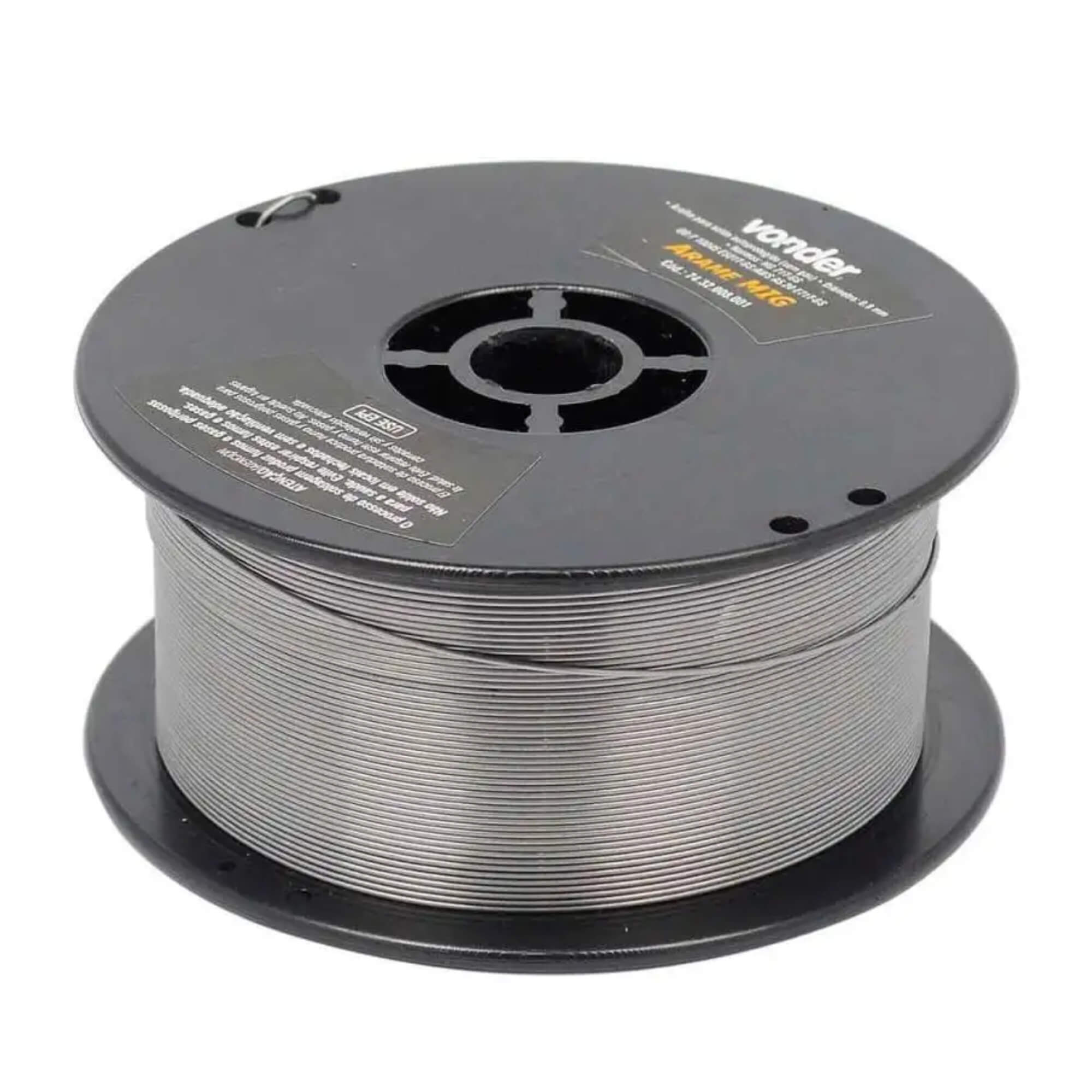 Arame Autoprotegido 0,8 mm Carretel Plástico de 1 kg sem gás Vonder - 7432008001