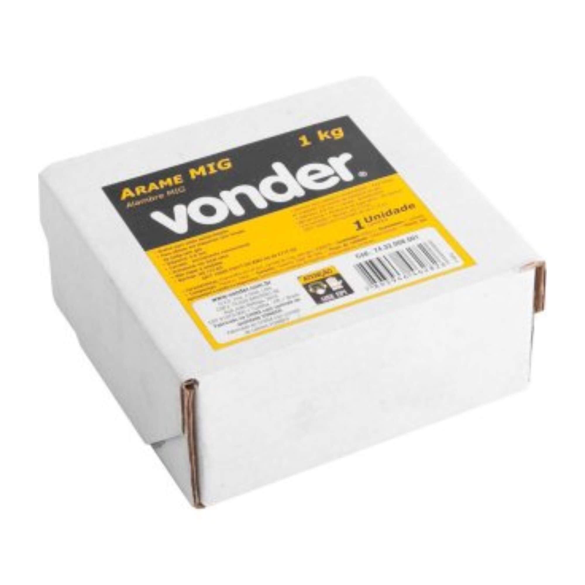Arame Autoprotegido 0,8 mm Carretel Plástico de 1 kg sem gás Vonder - 7432008001