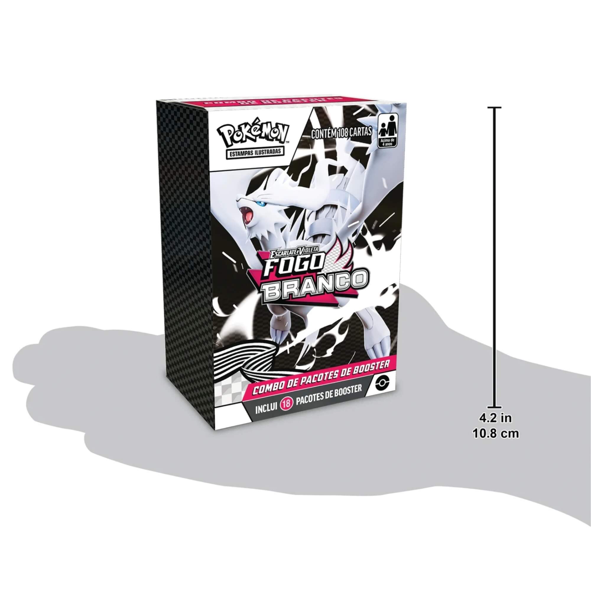 Pokemon Combo de Booster EV10.5 Fogo Branco Copag - 35905