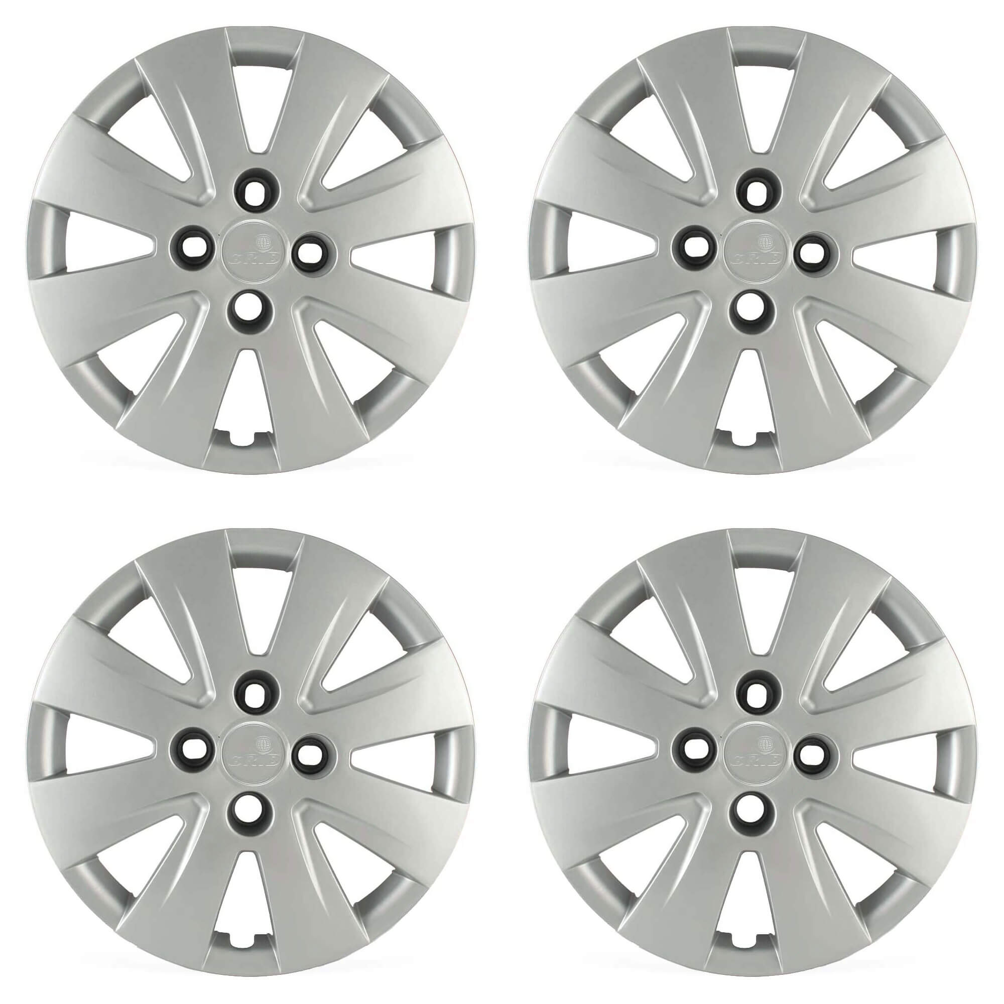 Calota Aro 14" cor Prata Modelo Gol, Voyage, Saveiro G5 09/12 Jogo c/ 4 Calotas Grid - 016CA-PTA-E