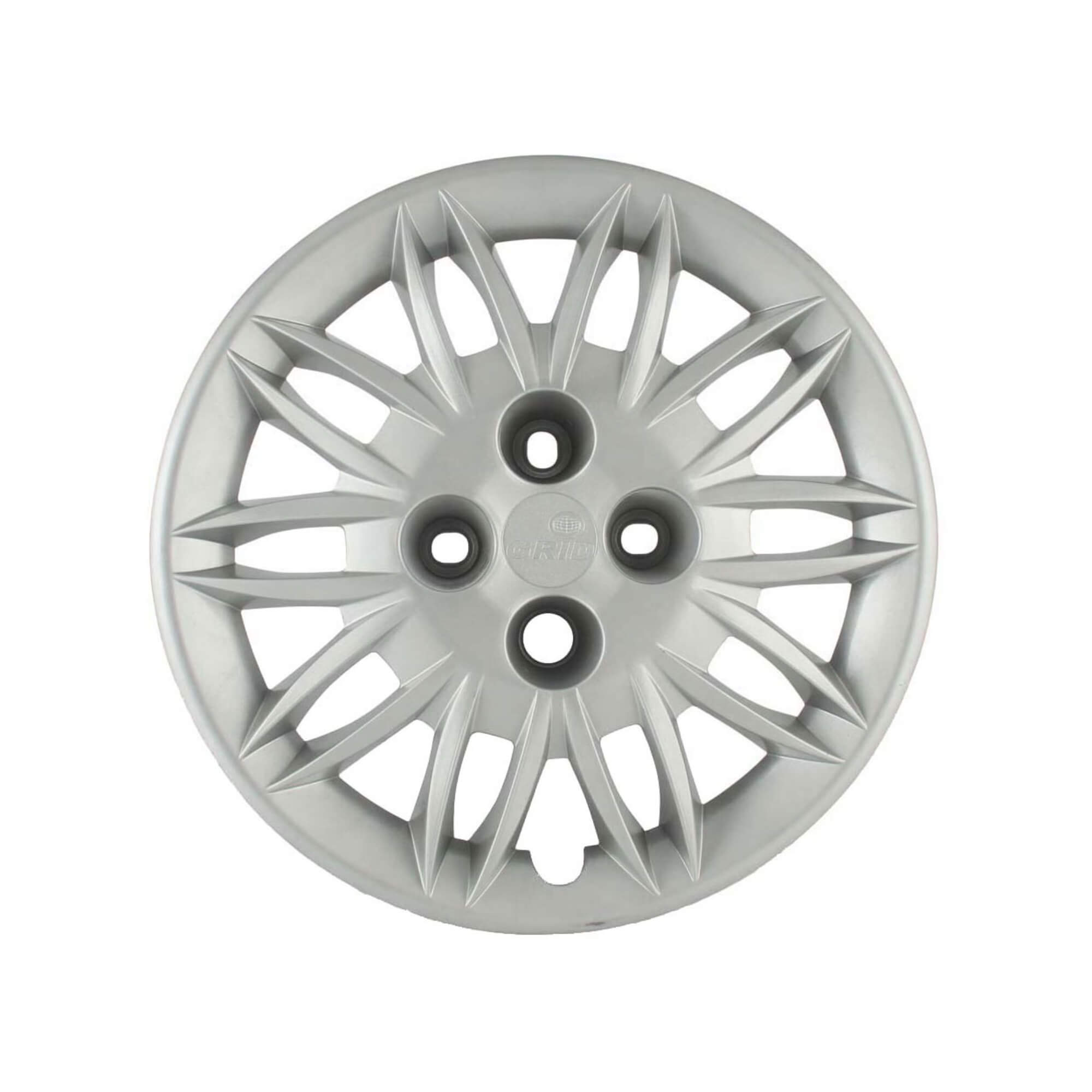 Calota Aro 15" cor Prata Modelo Idea Attractive 11/13 Jogo c/ 4 Calotas Grid - 045CP-PTA-E