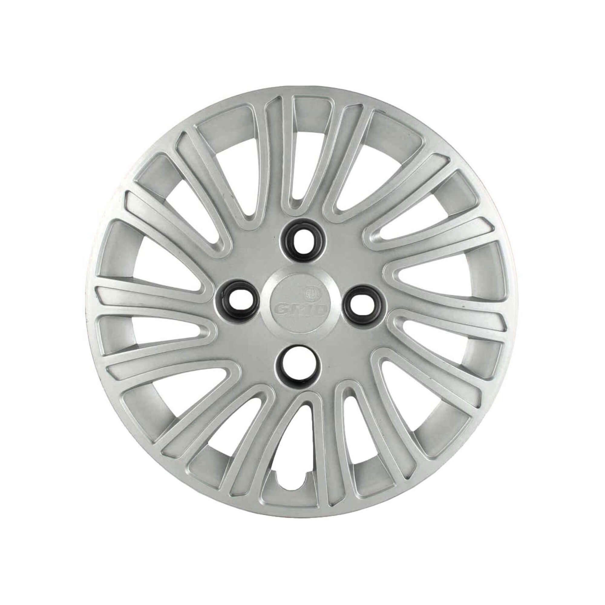 Calota Aro 14" cor Prata Modelo Grand Siena 12/13 Jogo c/ 4 Calotas Grid - 093CB-PTA-E