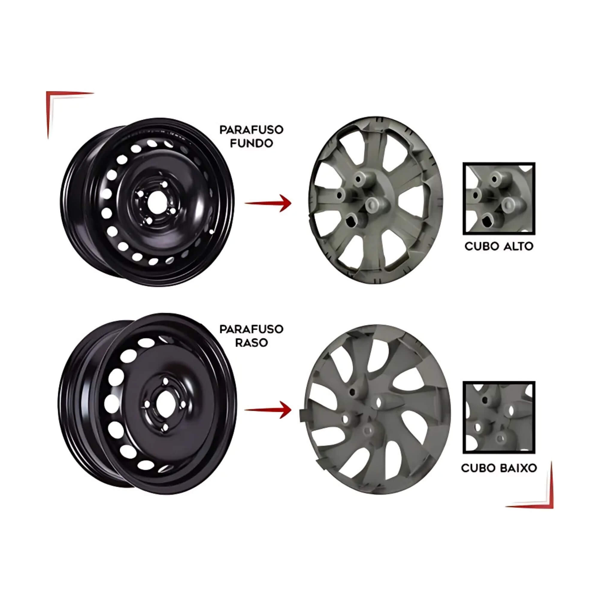Calota Aro 14" cor Prata Modelo Grand Siena 12/13 Jogo c/ 4 Calotas Grid - 093CB-PTA-E