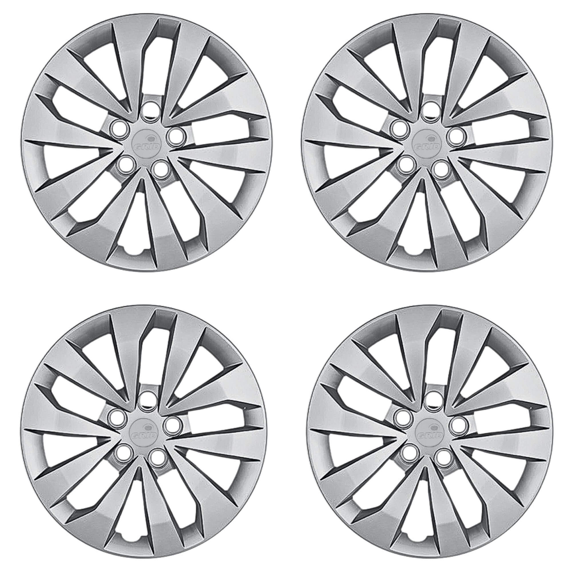 Calota Aro 15" cor Prata Modelo Fox 2015 Jogo c/ 4 Calotas Grid - 147CP-PTA-E
