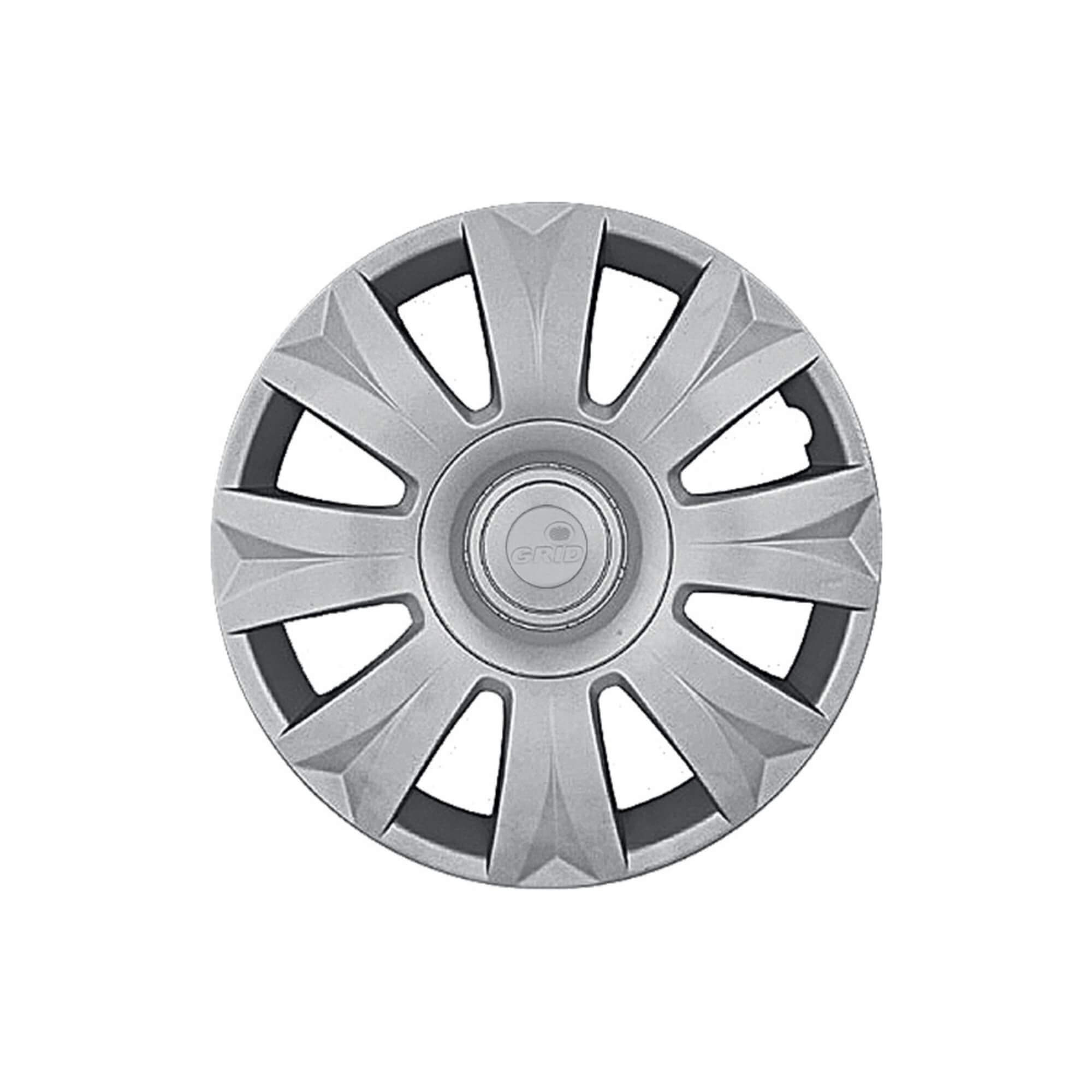 Calota Aro 15" cor Prata Modelo C3 14/15 Jogo c/ 4 Calotas Grid - 169AR-PTA-E