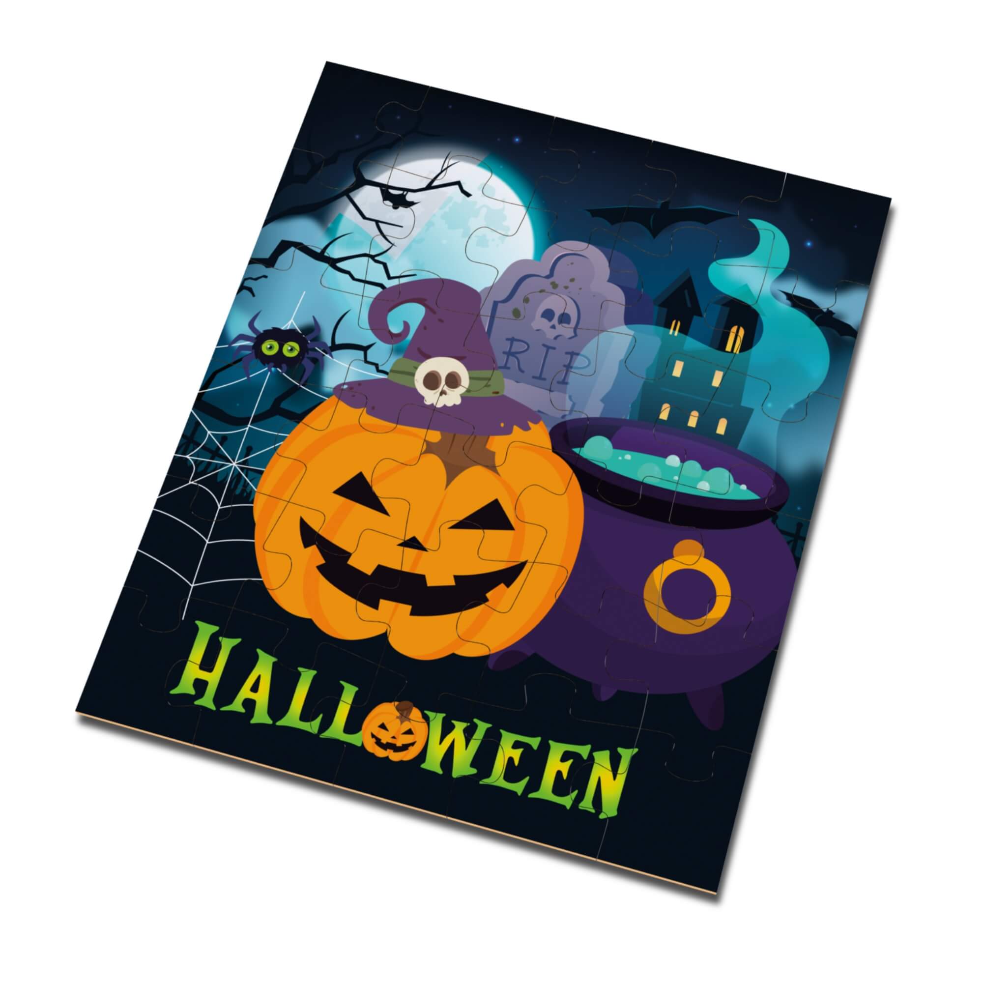 Brinquedo Infantil Quebra-Cabeça Halloween 30 Peças Xalingo - 11310
