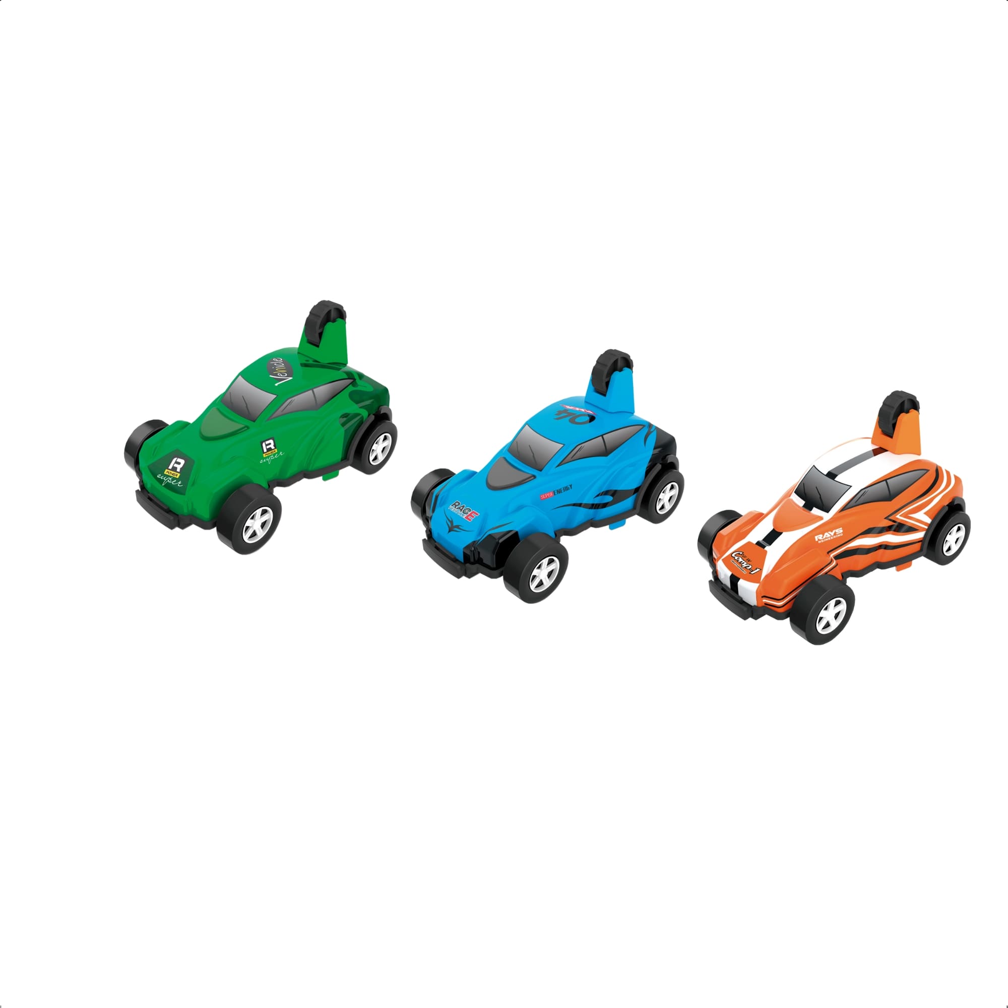 COMP Kit 3 Carrinhos Radicais 360° Movidos a Fricção Sortidos Fenix Brinquedos