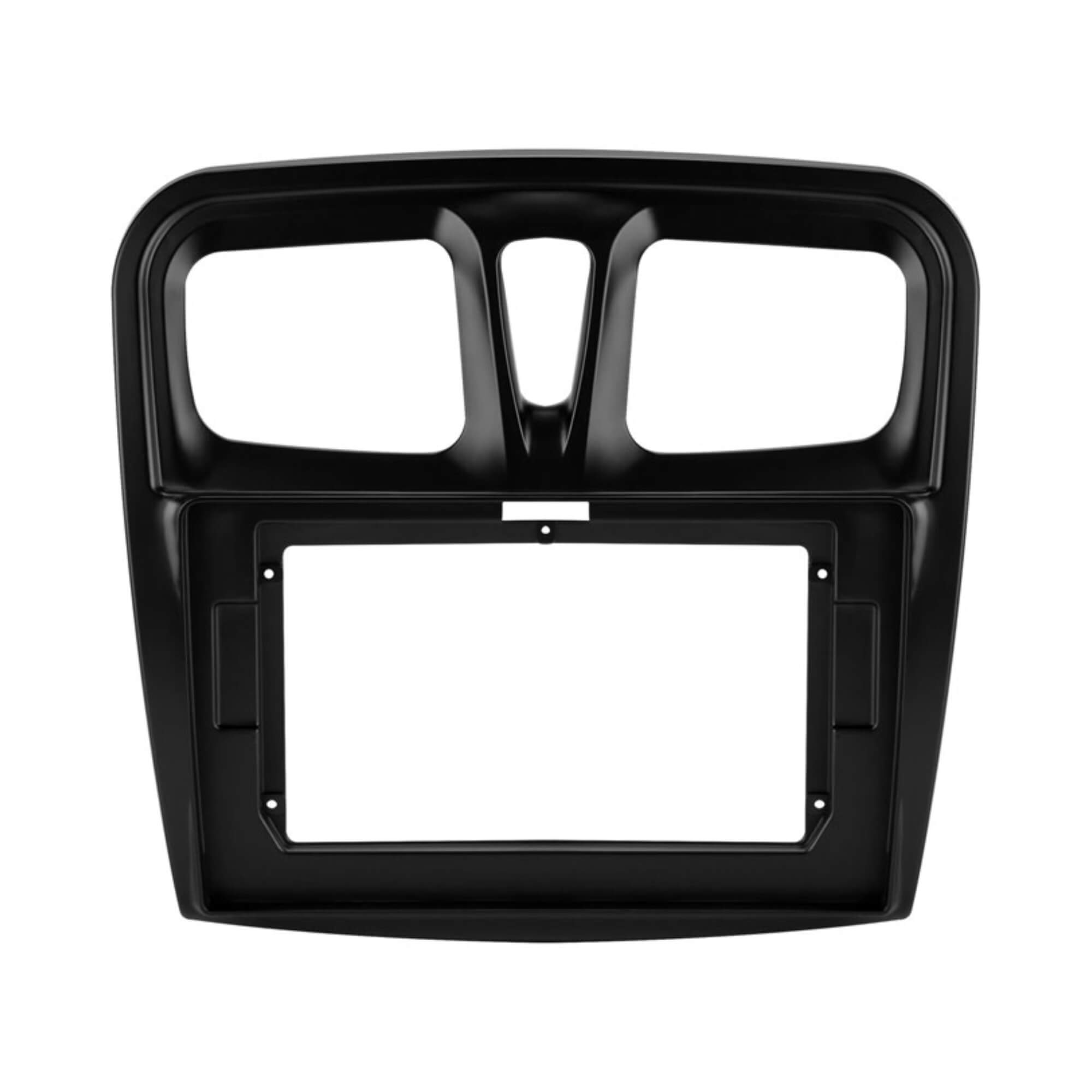 Moldura 10" preta compatível com Sandero e Logan a partir de 2015 Expex - EPX10RN001