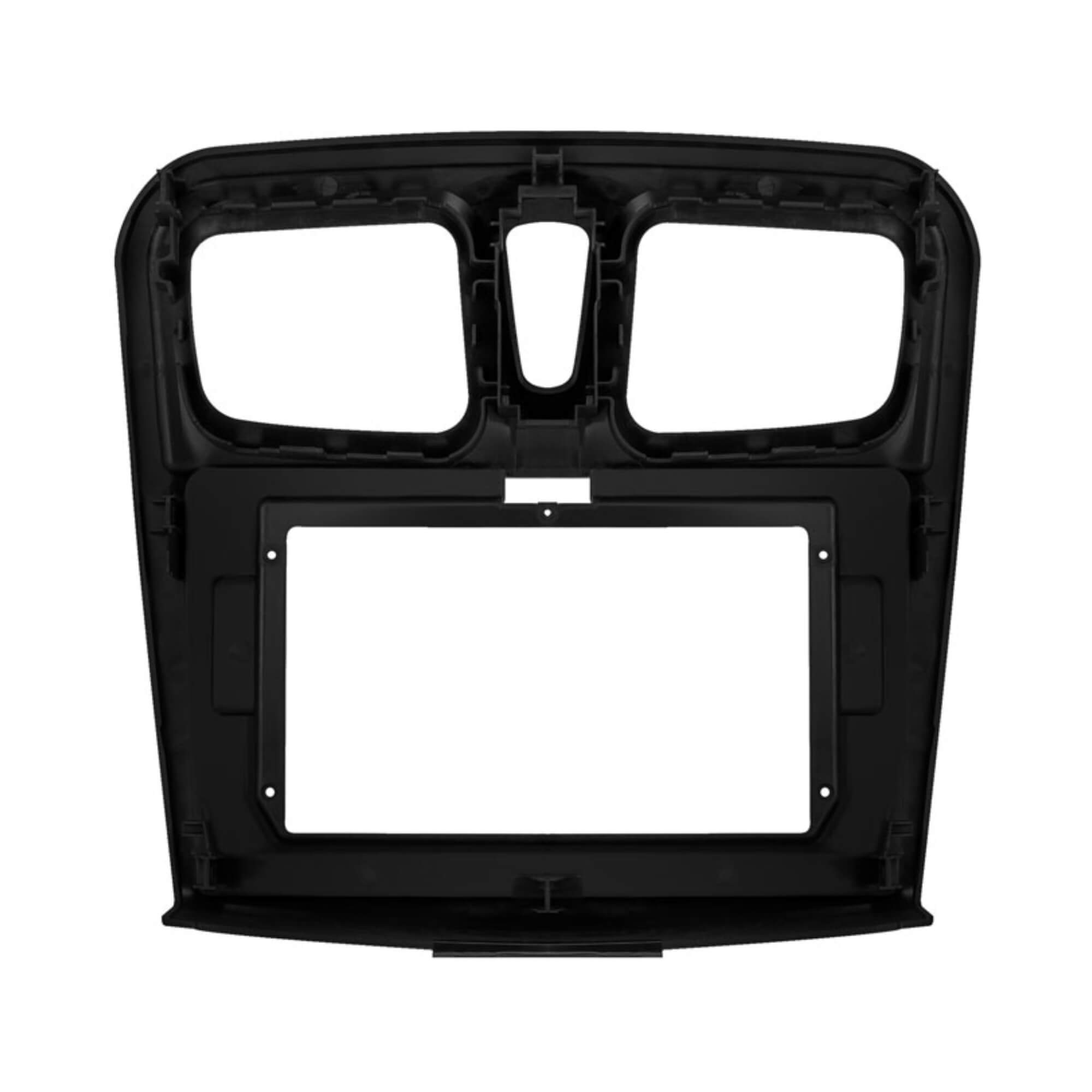 Moldura 10" preta compatível com Sandero e Logan a partir de 2015 Expex - EPX10RN001