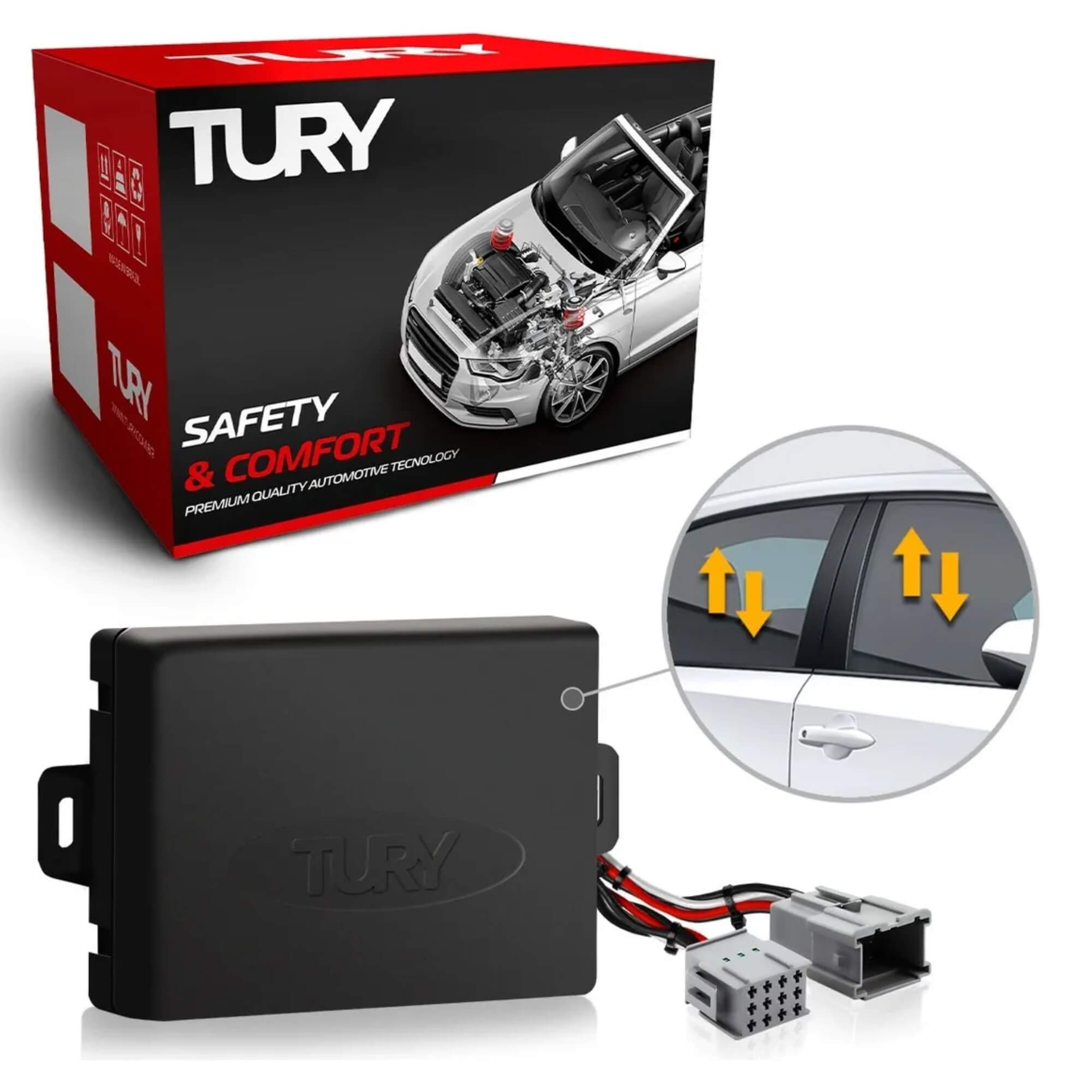 Módulo de Automação Subida e Descida de Vidro Elétrico Tury - Pro 4.61 Long R