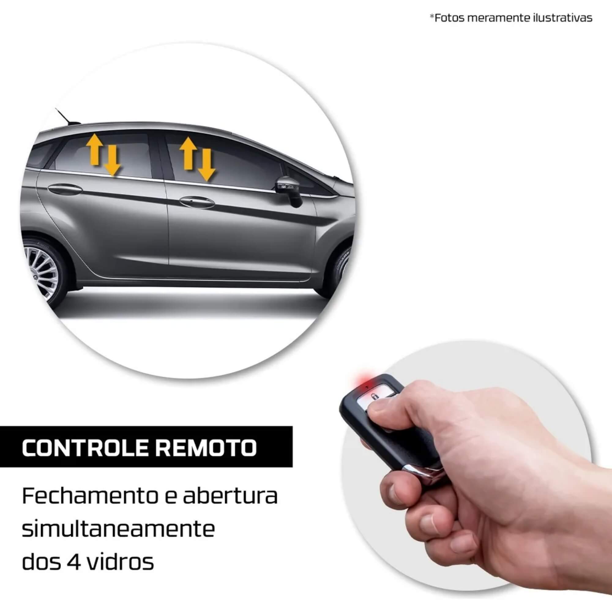Módulo de Automação Subida e Descida de Vidro Elétrico Tury - Pro 4.61 Long R