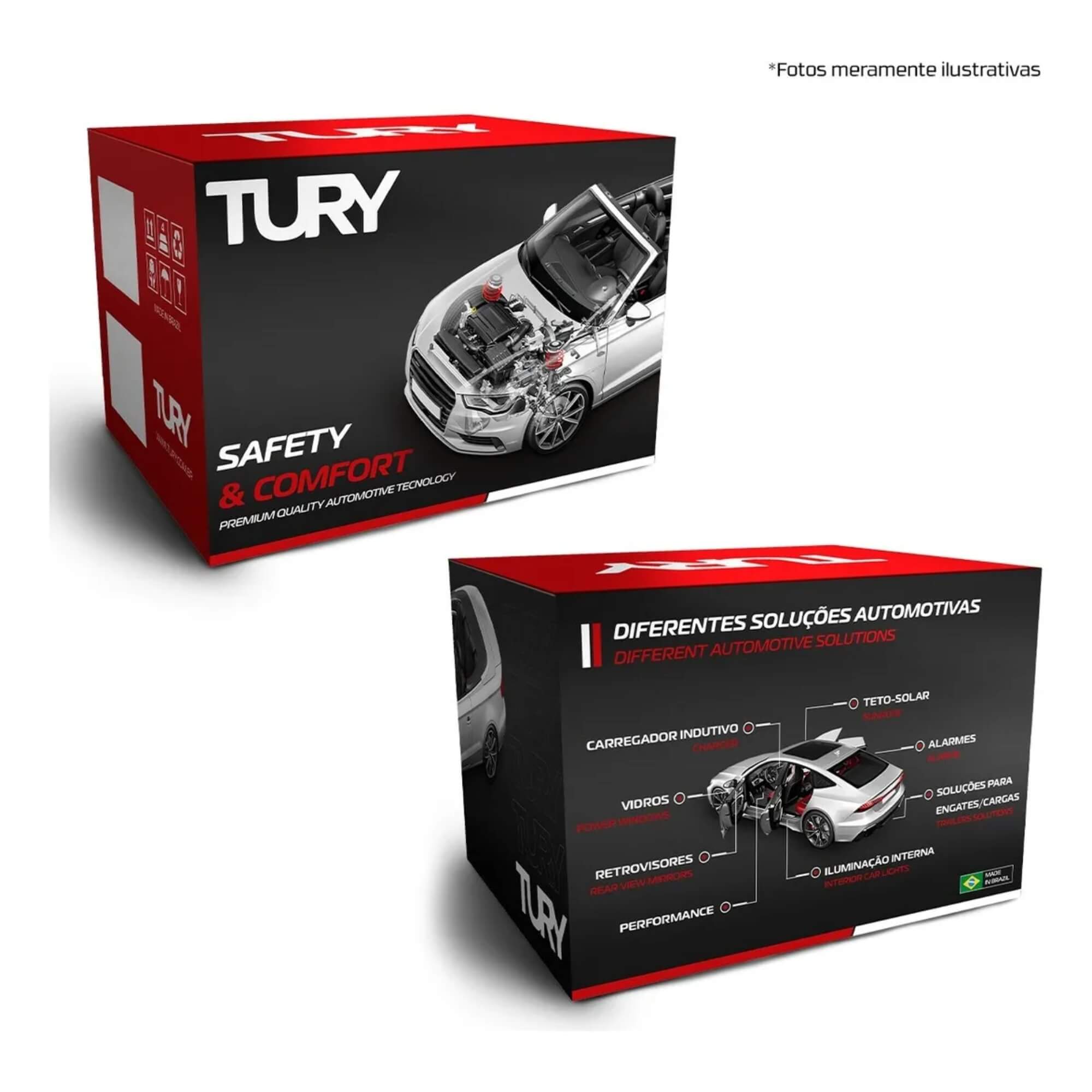Módulo de Automação Subida e Descida de Vidro Elétrico Tury - Pro 4.61 Long R