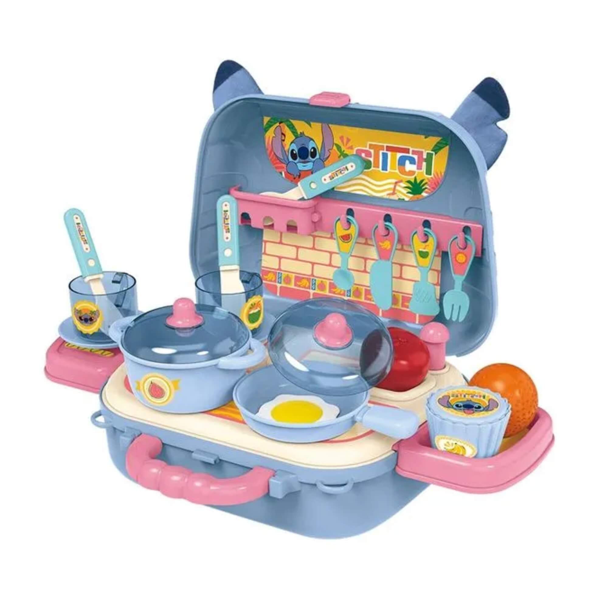 Brinquedo Infantil Maleta Stitch de Café da Manhã Multikids - BR2495