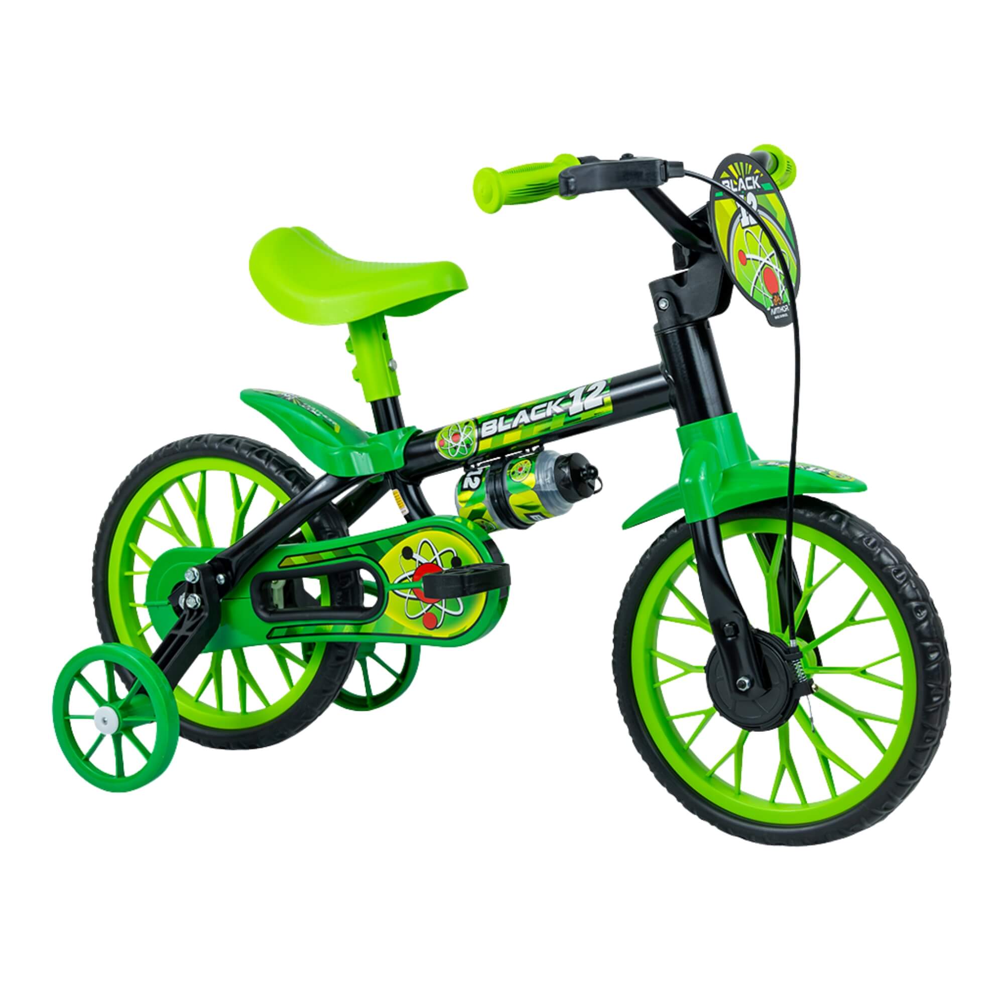 Bicicleta Infantil Aro 12" Black Nathor - 100010160035
