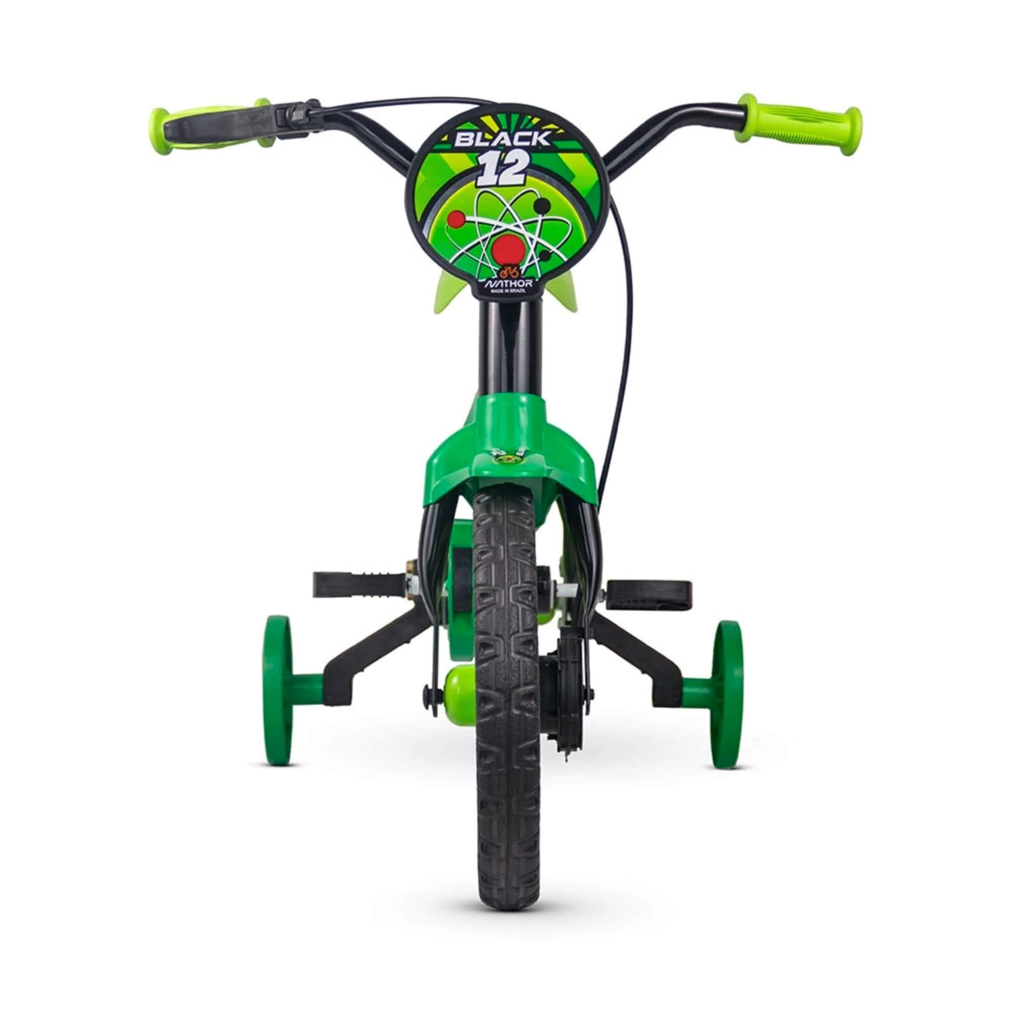 Bicicleta Infantil Aro 12" Black Nathor - 100010160035