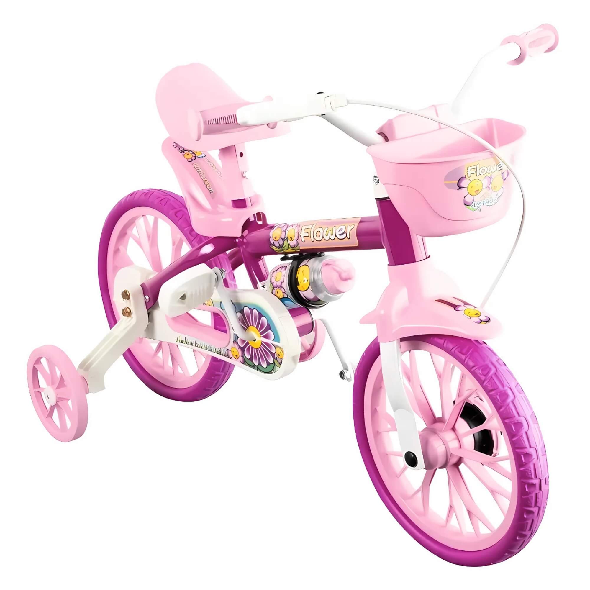 Bicicleta Infantil Aro 12" Flower Nathor - 100010160038