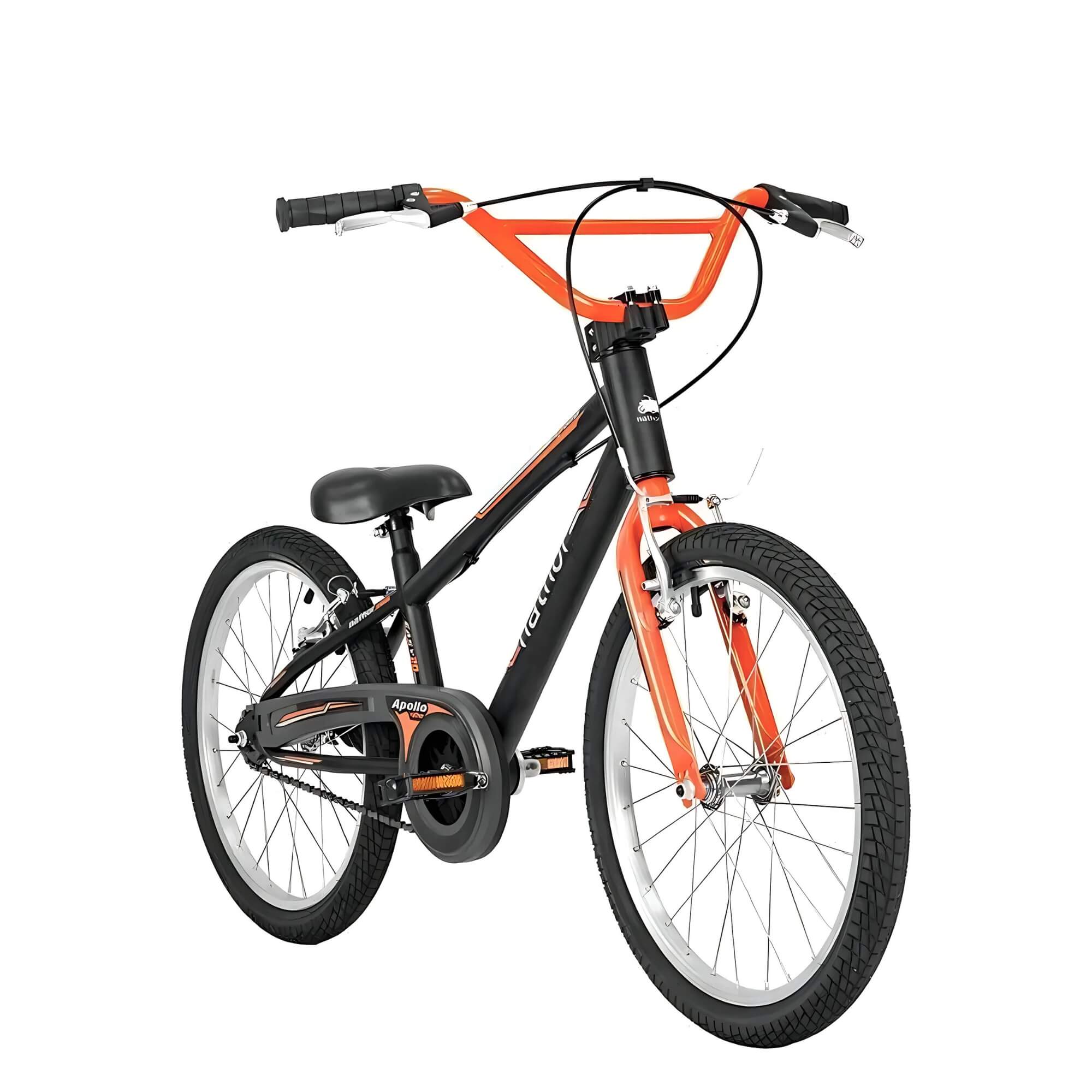 Bicicleta Infantil Aro 20" Apollo Preto e Laranja Nathor - 101200160015