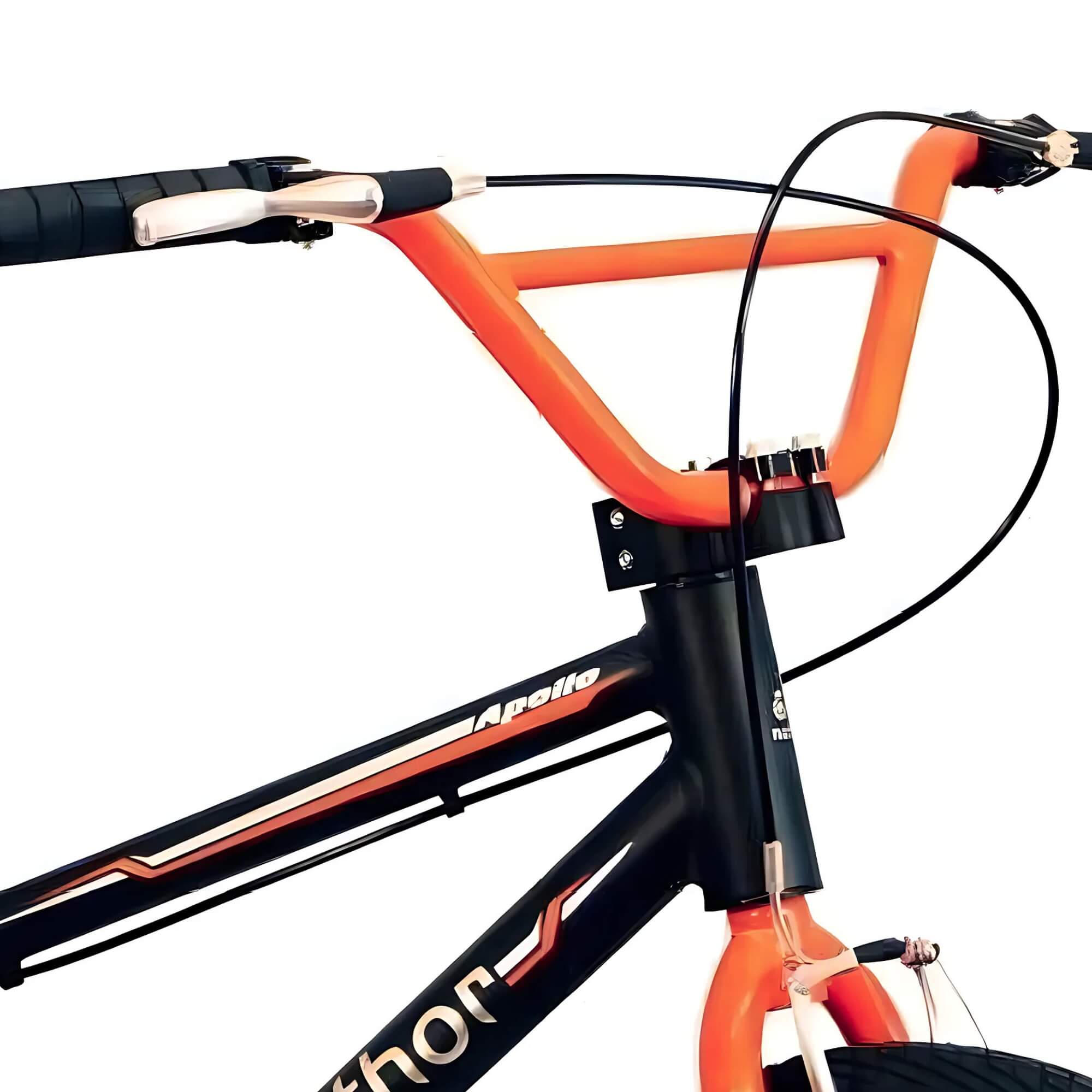 Bicicleta Infantil Aro 20" Apollo Preto e Laranja Nathor - 101200160015