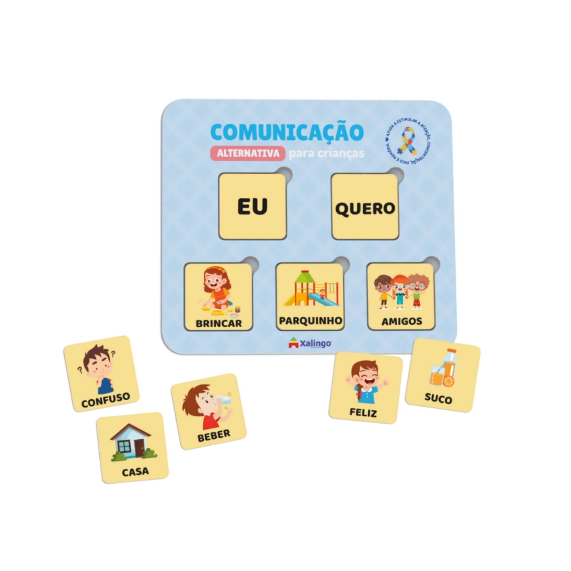 Jogo Educativo Comunicação Alternativa 127 Peças Xalingo - 12310