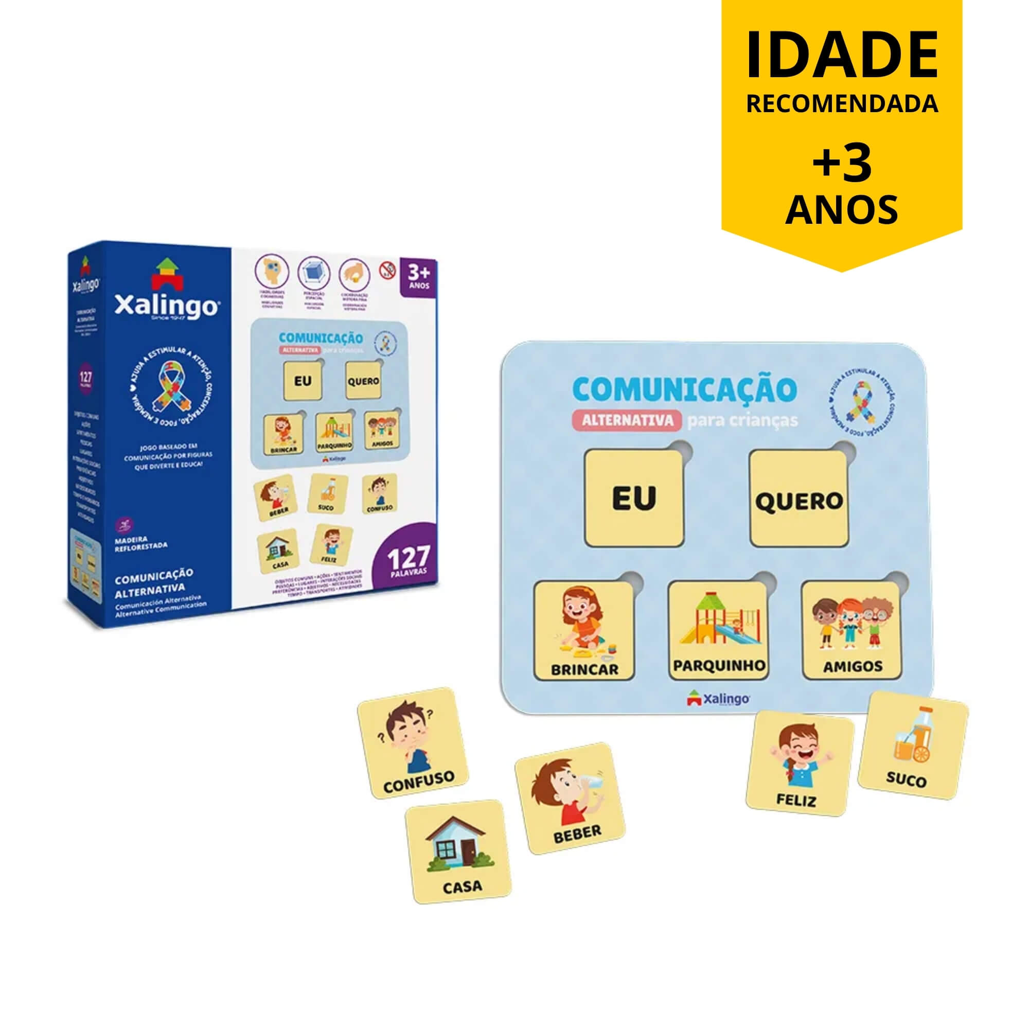 Jogo Educativo Comunicação Alternativa 127 Peças Xalingo - 12310