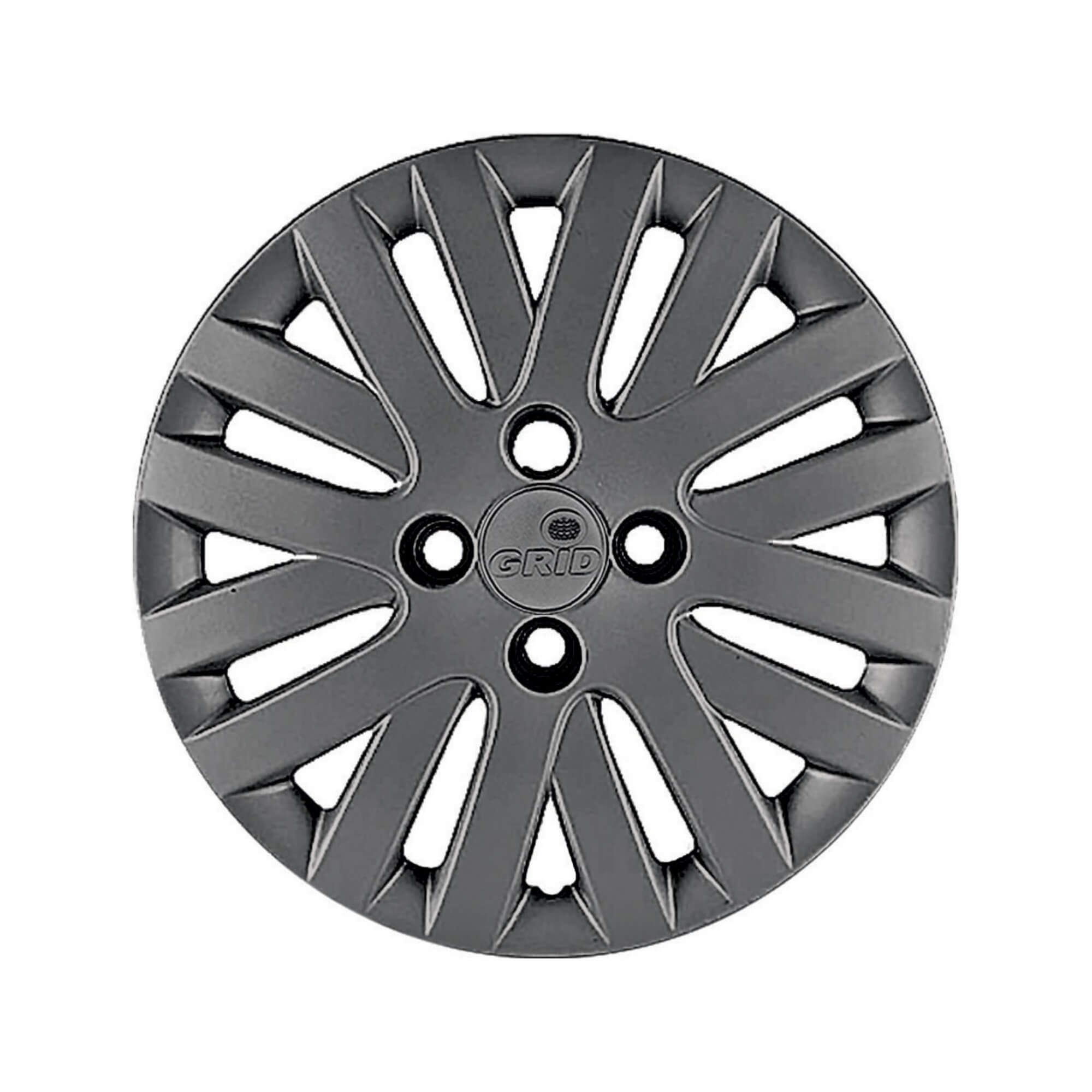 Calota Aro 14" cor Grafite Modelo Gol/Voyage/Saveiro G5 09/11 Jogo c/ 4 Calotas Grid - 009CA-GFT-E