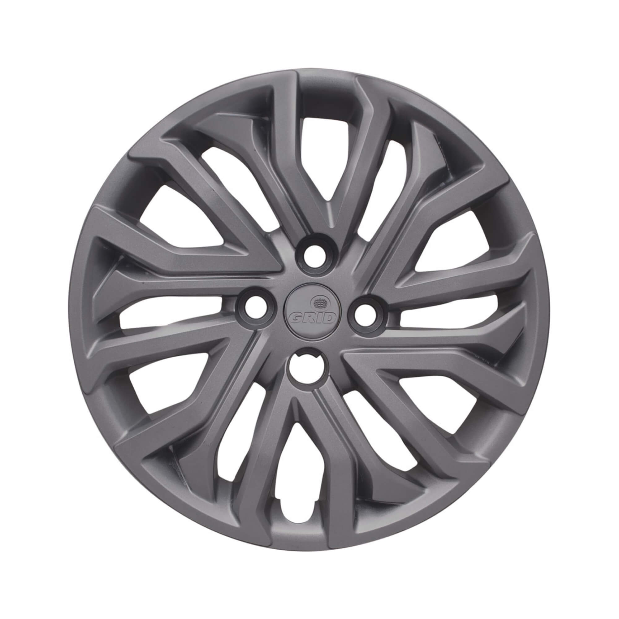 Calota Aro 15" cor Grafite Modelo Argo/Cronos 2022 Jogo c/ 4 Calotas Grid - 296CP-GFT-E