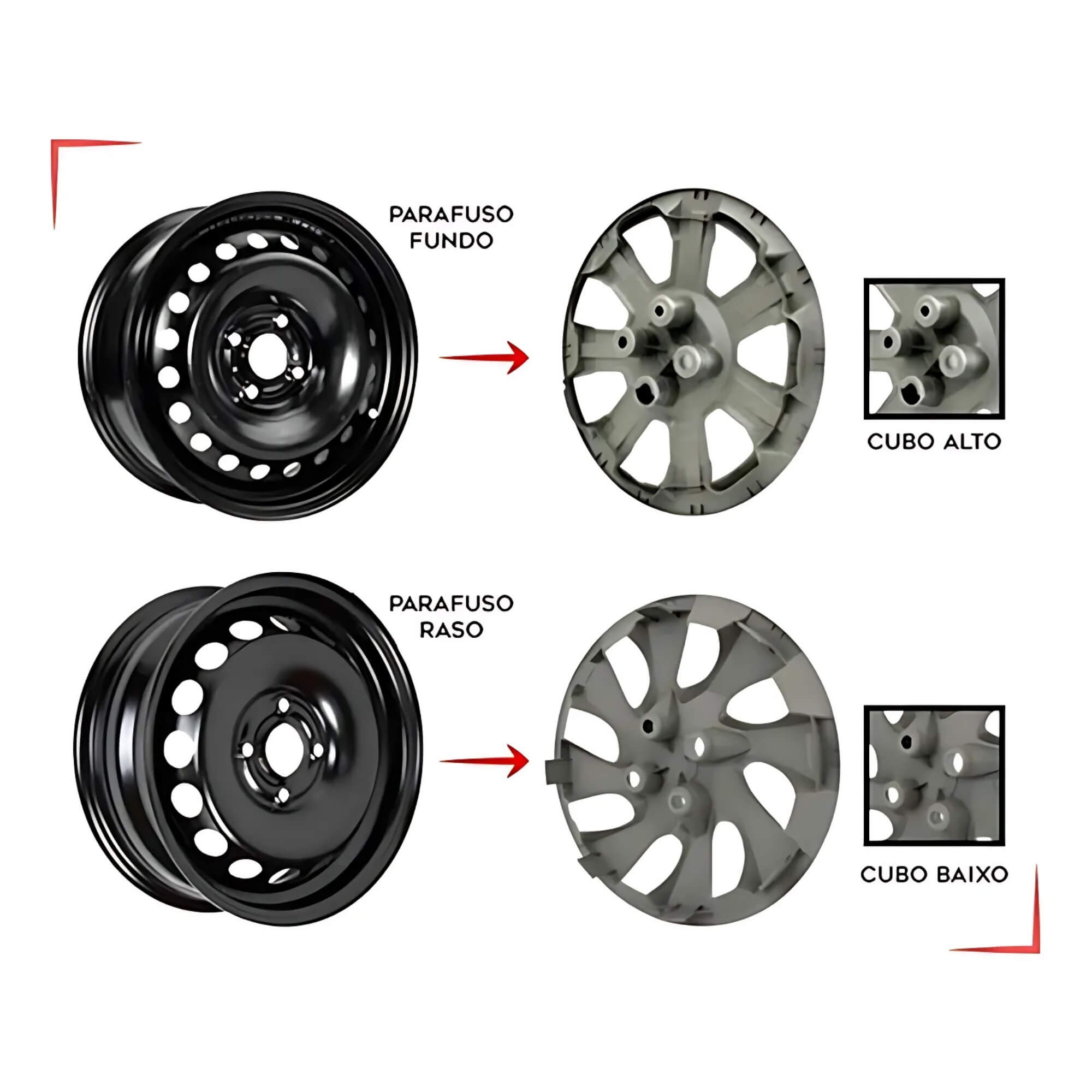 Calota Aro 15" cor Grafite Modelo Argo/Cronos 2022 Jogo c/ 4 Calotas Grid - 296CP-GFT-E