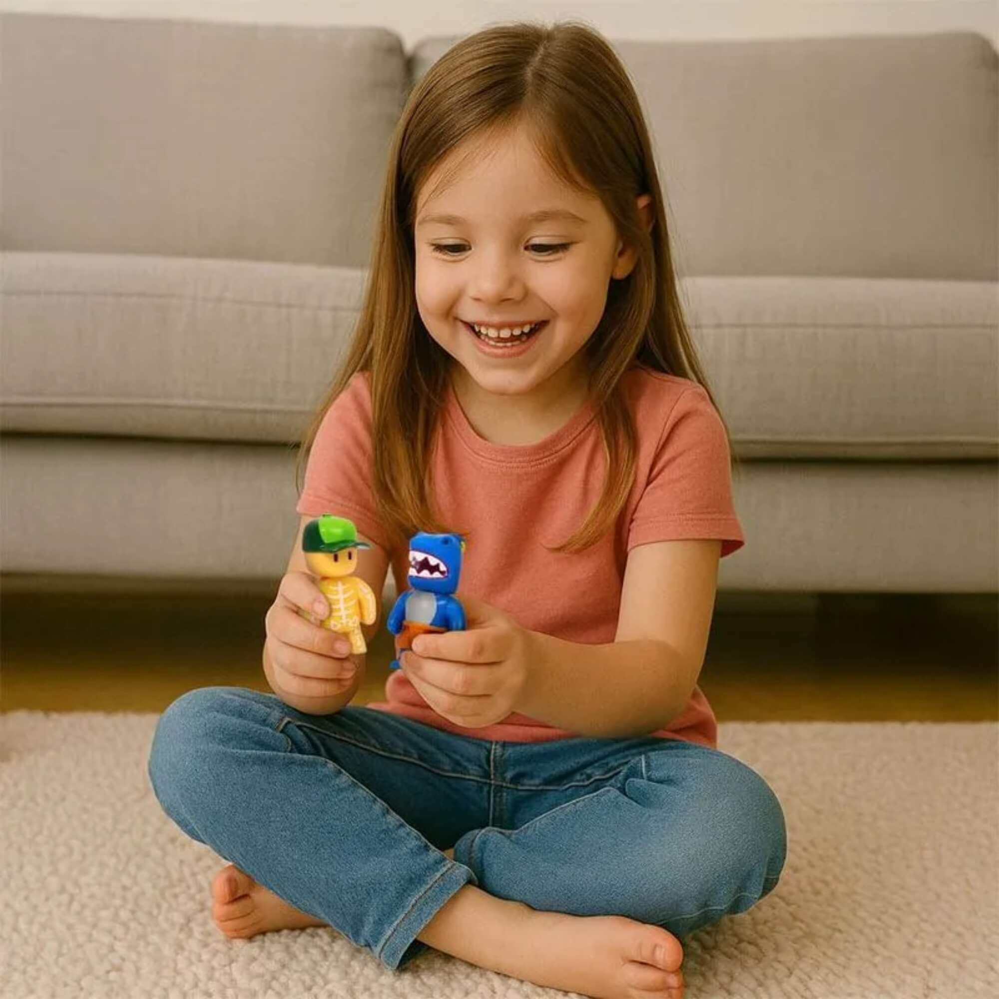 Kit com 2 Bonecos Sortidos Stumble Guys Série 3 Figura de Ação 7.5 Cm Multikids - BR2539