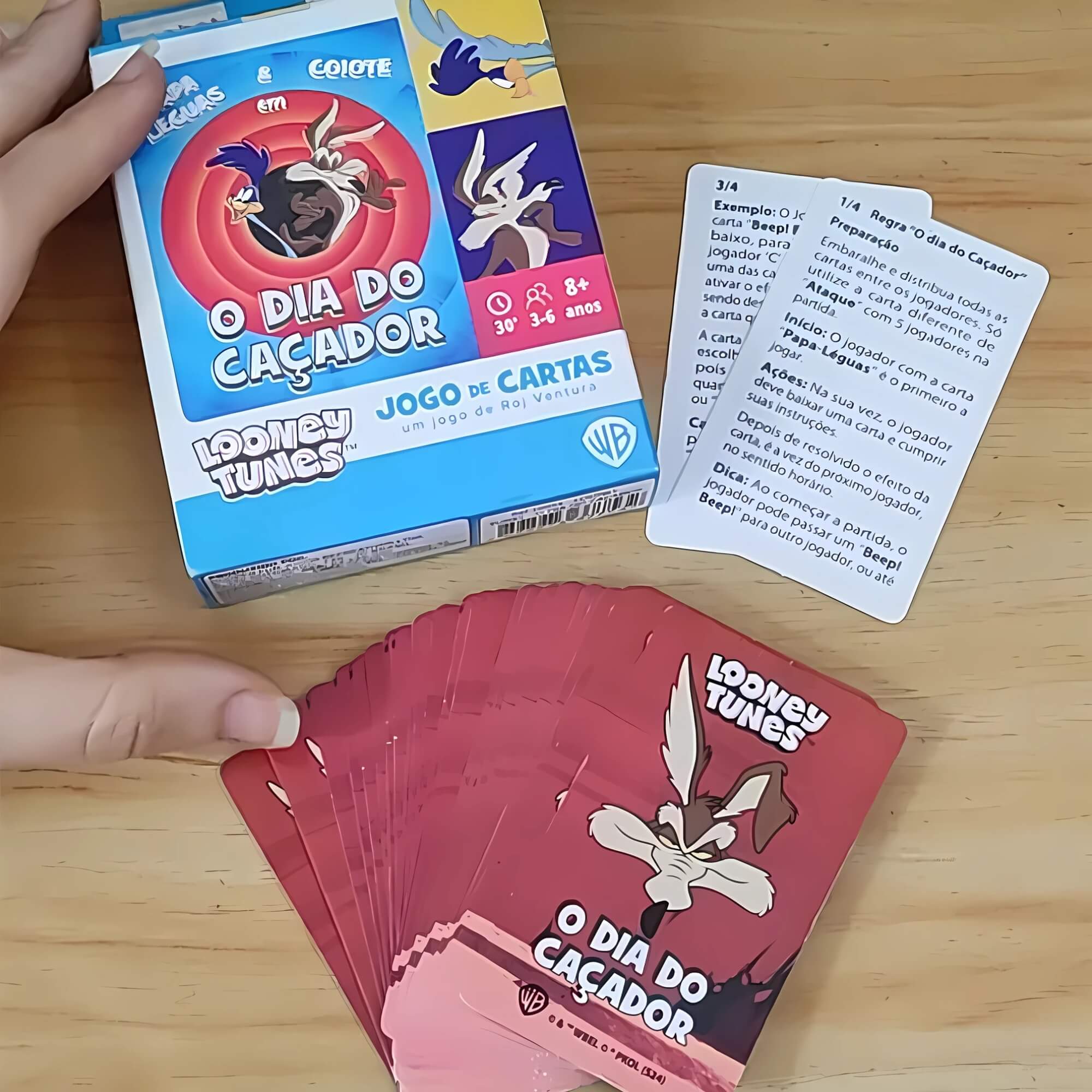 Jogo de Cartas Pocket Fun Looney Tunes - O Dia do Caçador Cooper Fun - 10054