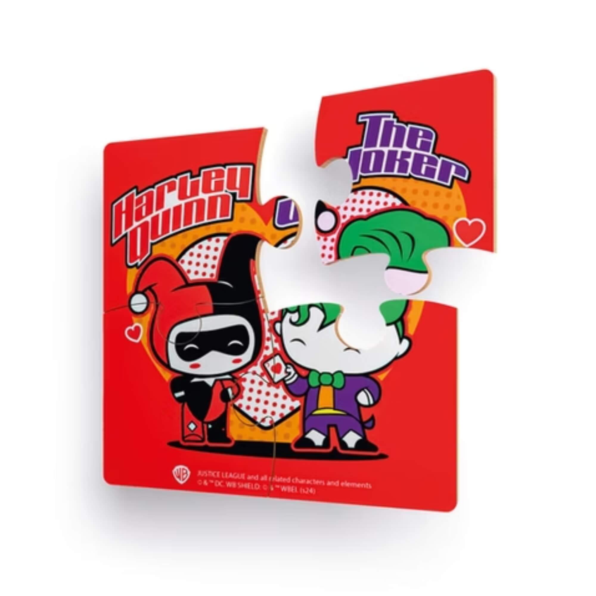 Jogo Infantil Quebra-cabecinha Liga da Justiça c/ 4 Peças Gigantes Cooper Fun - 00070