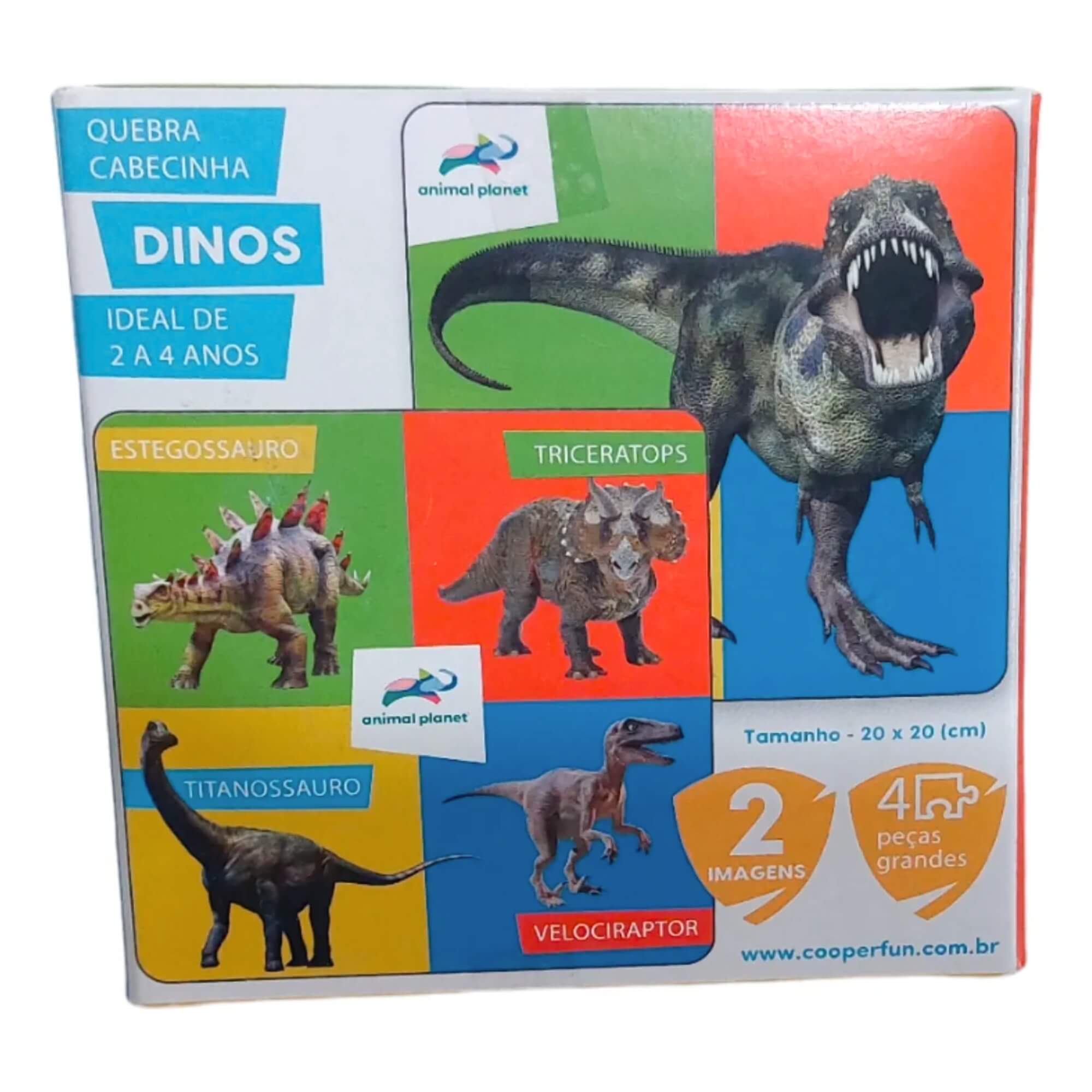 Jogo Infantil Quebra-cabecinha Dinos Animal Planet Cooper Fun - 00071
