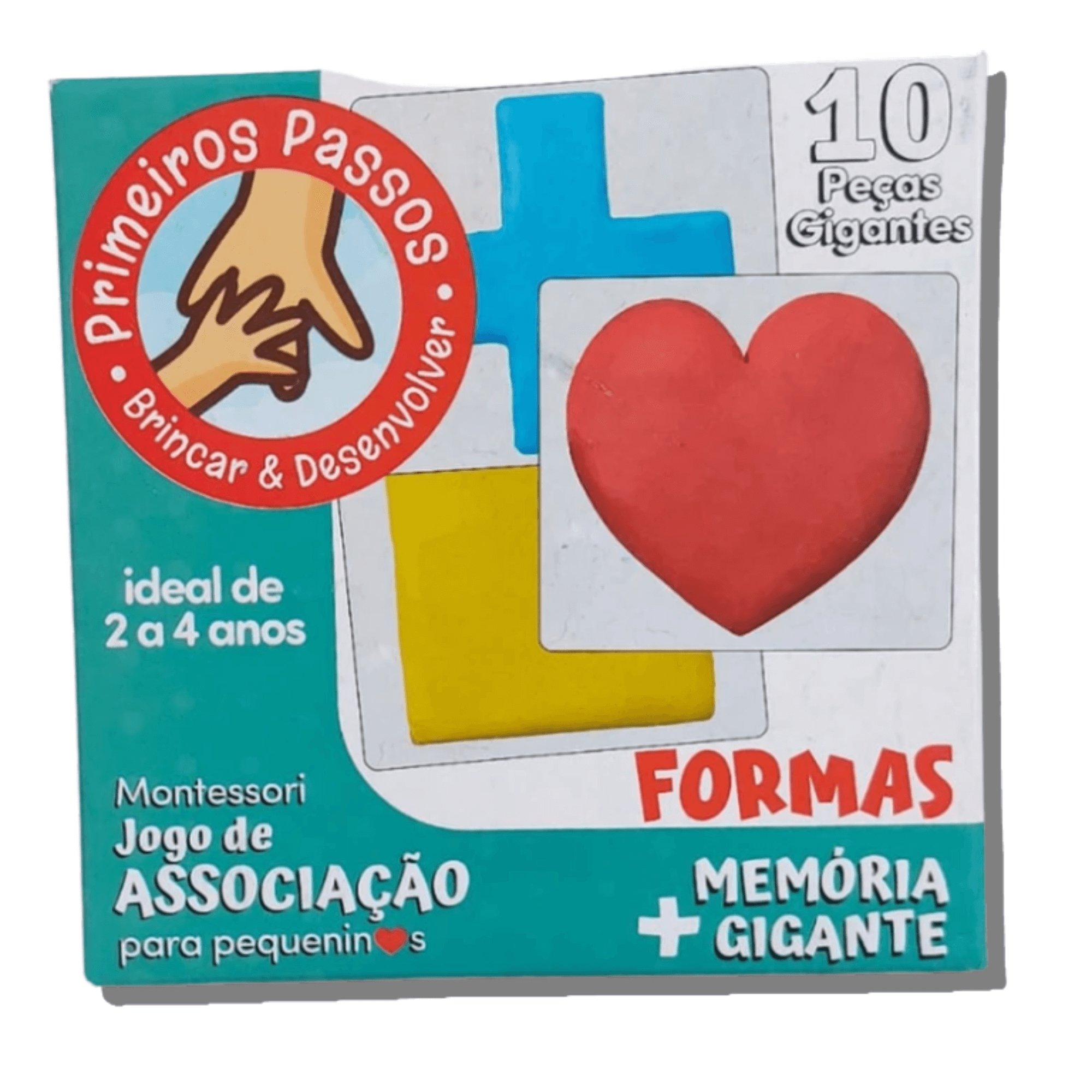 Brinquedo Cartas Aprendizagem: Memórias Gigante e Formas Cooper Fun - 00051