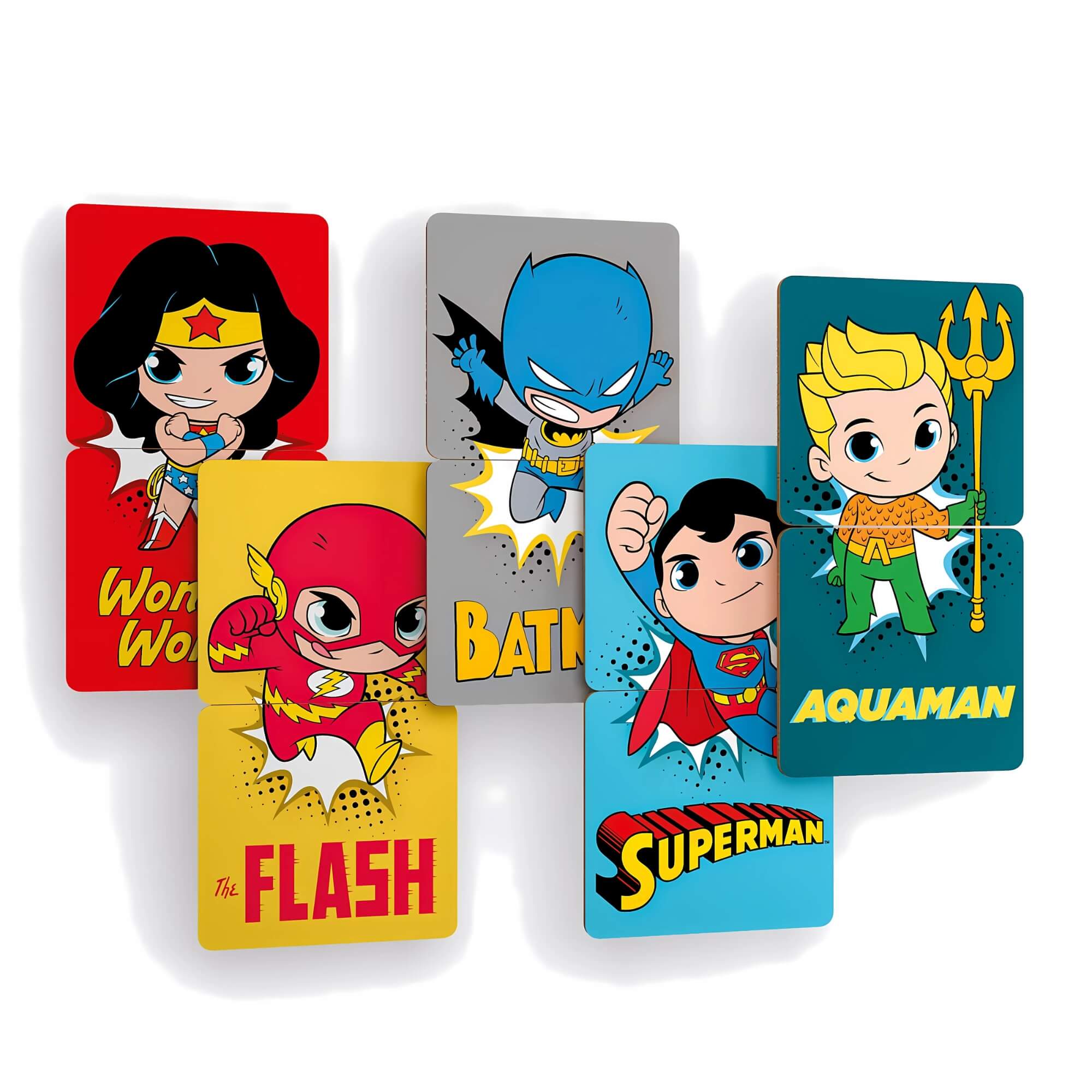 Jogo Educativo de Associação DC Super Friends Peças Gigantes Metades Cooper Fun - 00073