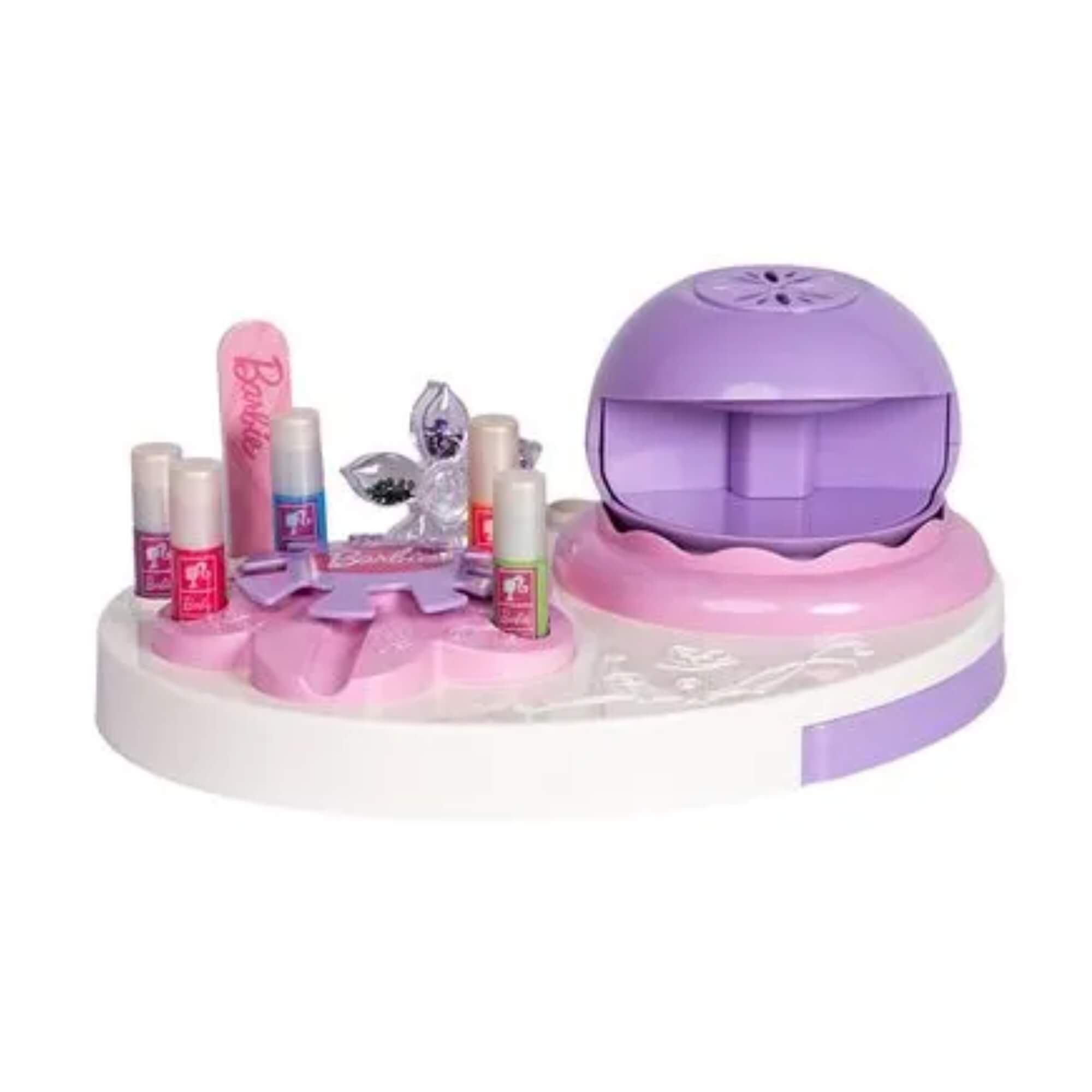 Brinquedo Infantil Esmalteria Glam Barbie c/ Secador de Unha Multikids - BR2423
