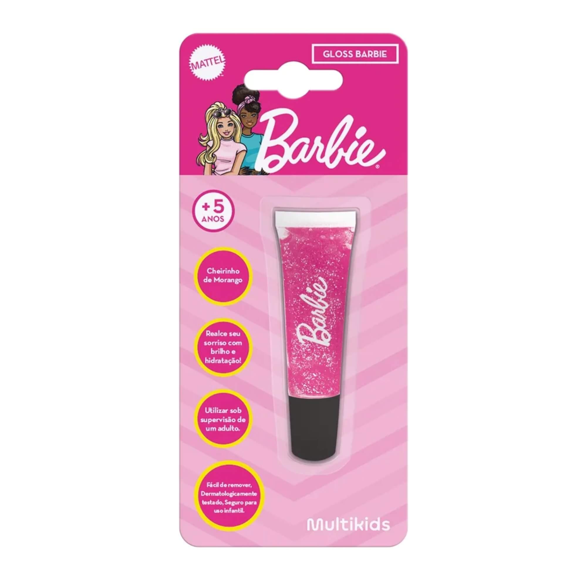Gloss Brilho Labial Barbie Modelo Sortido e Unitário Multikids - BR2425