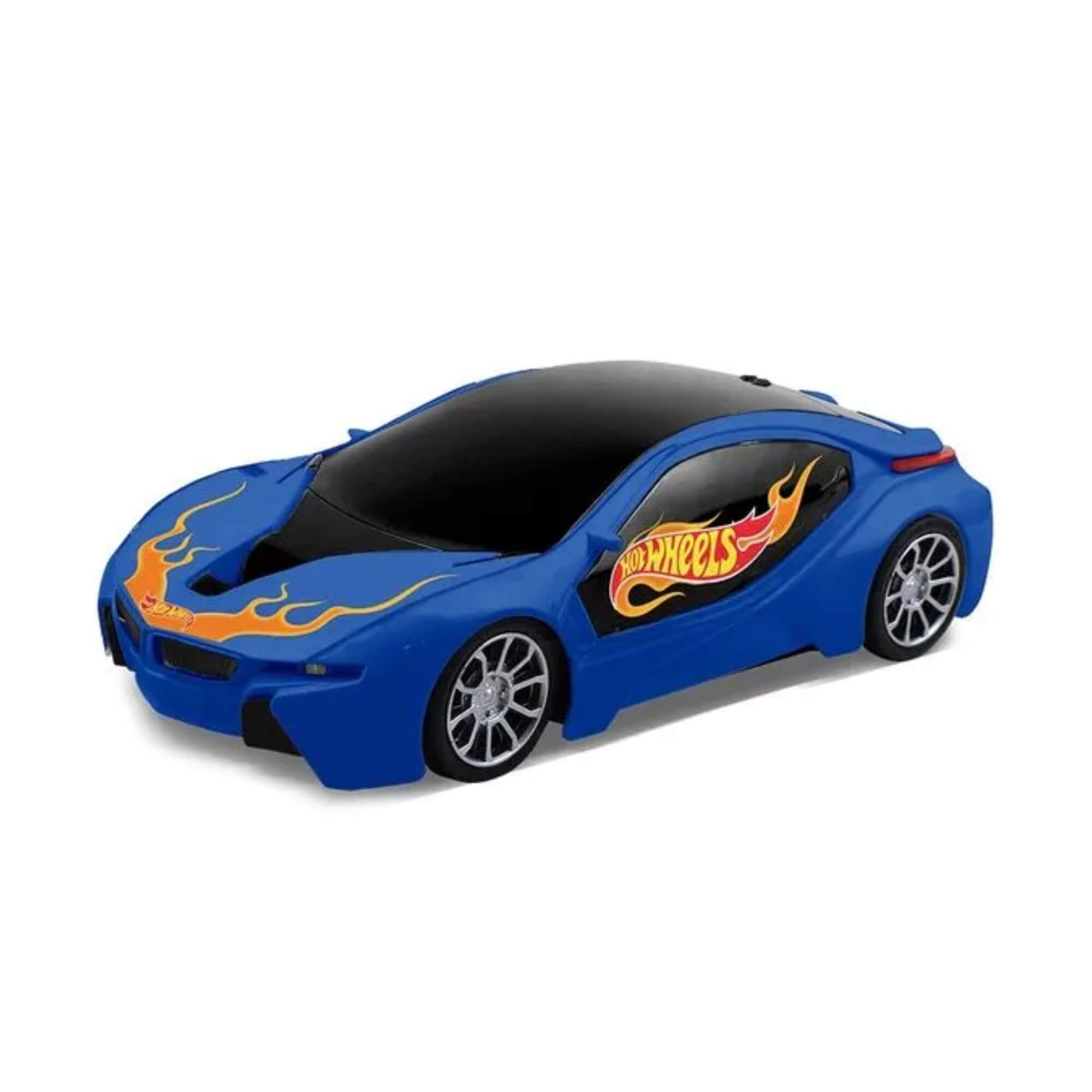 Brinquedo Infantil Carrinho de Controle Remoto Hot Wheels Azul Multikids - BR2447