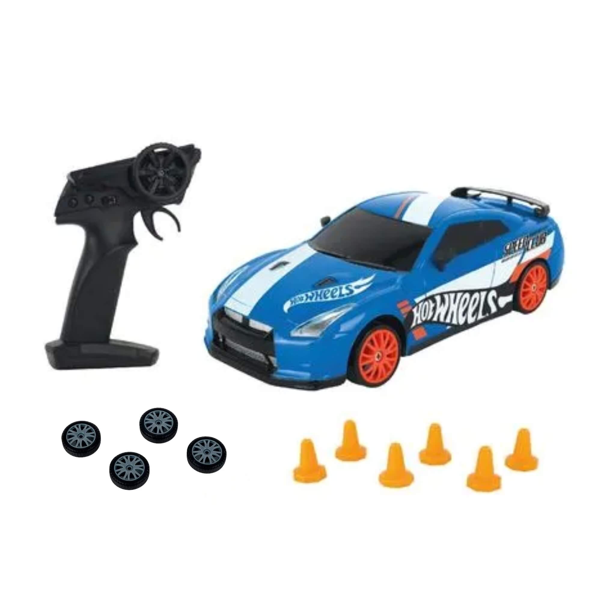 Brinquedo Infantil Carrinho de Controle Remoto 1:24 Hot Wheels RC Drift X Multikids - BR2448
