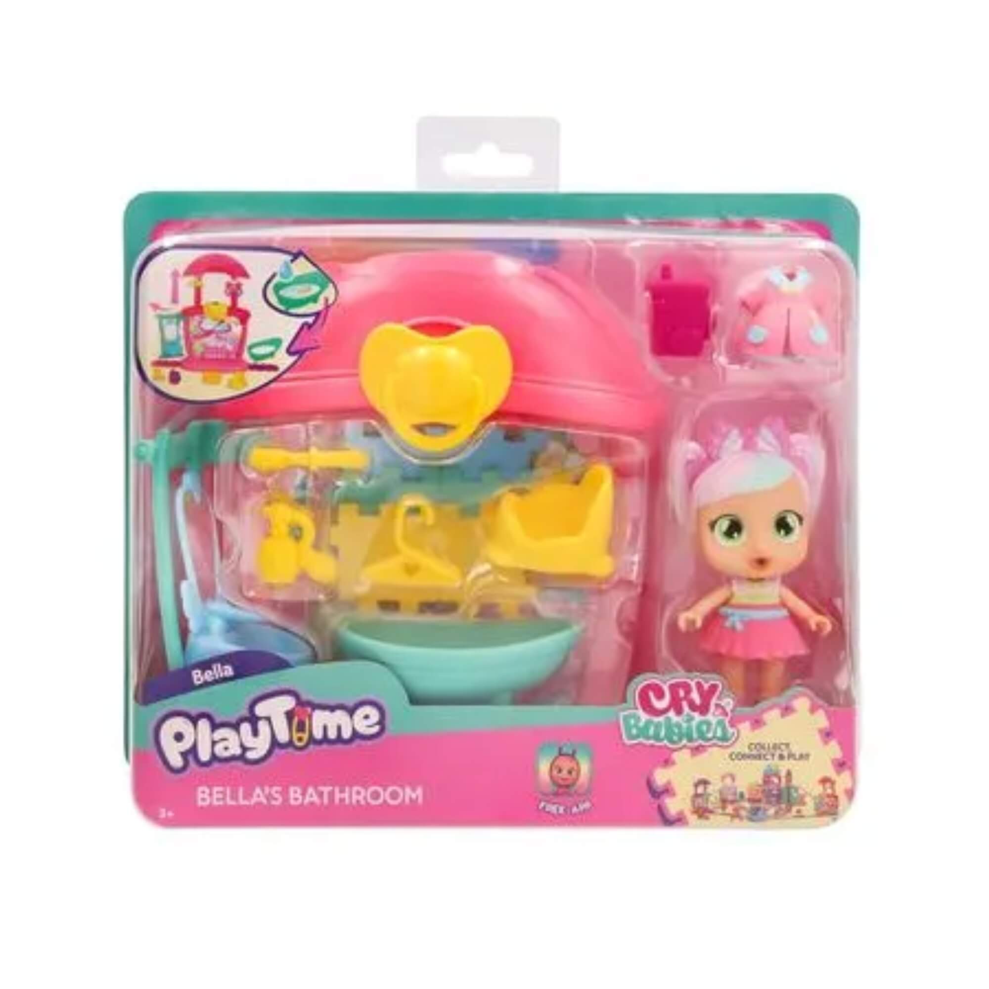 Boneca Infantil Cry Babies Playtime Banheiro da Bella Multikids - BR2467