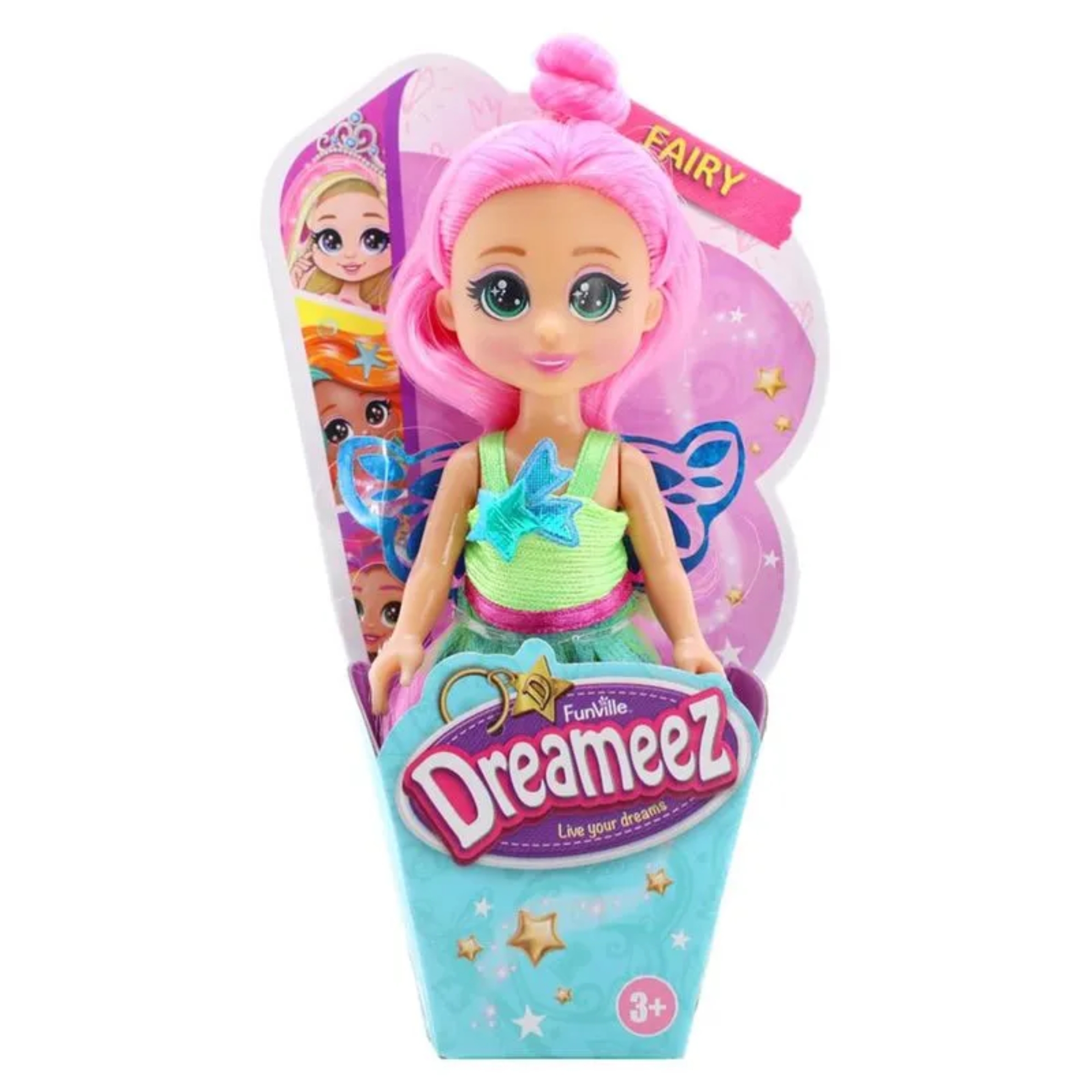 Mini Boneca Fashion Doll Fada Dreameez 1 unidade Sortida e Unitária 12CM Multikids - BR2486