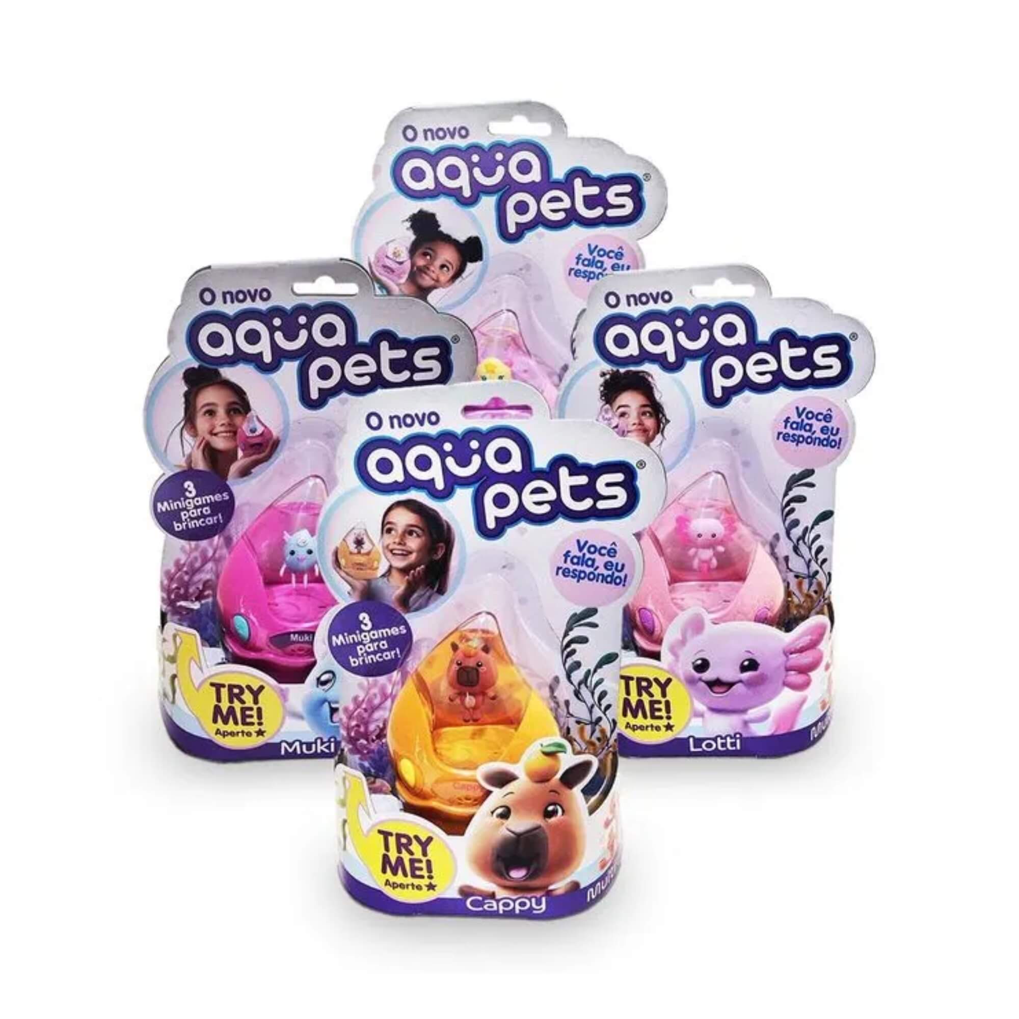 Brinquedo Infantil Aquapets Pet Interativo Sortido e Unitário Multikids - BR2501
