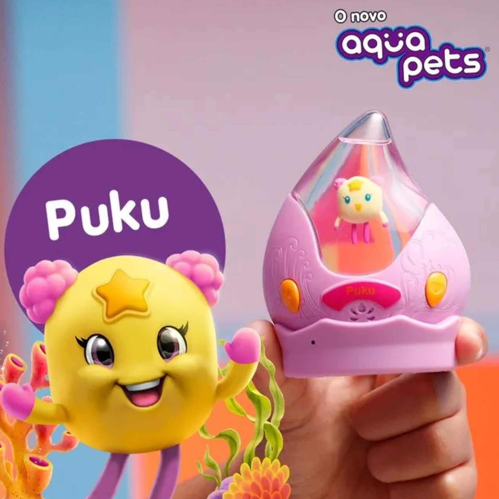 Brinquedo Infantil Aquapets Pet Interativo Sortido e Unitário Multikids - BR2501